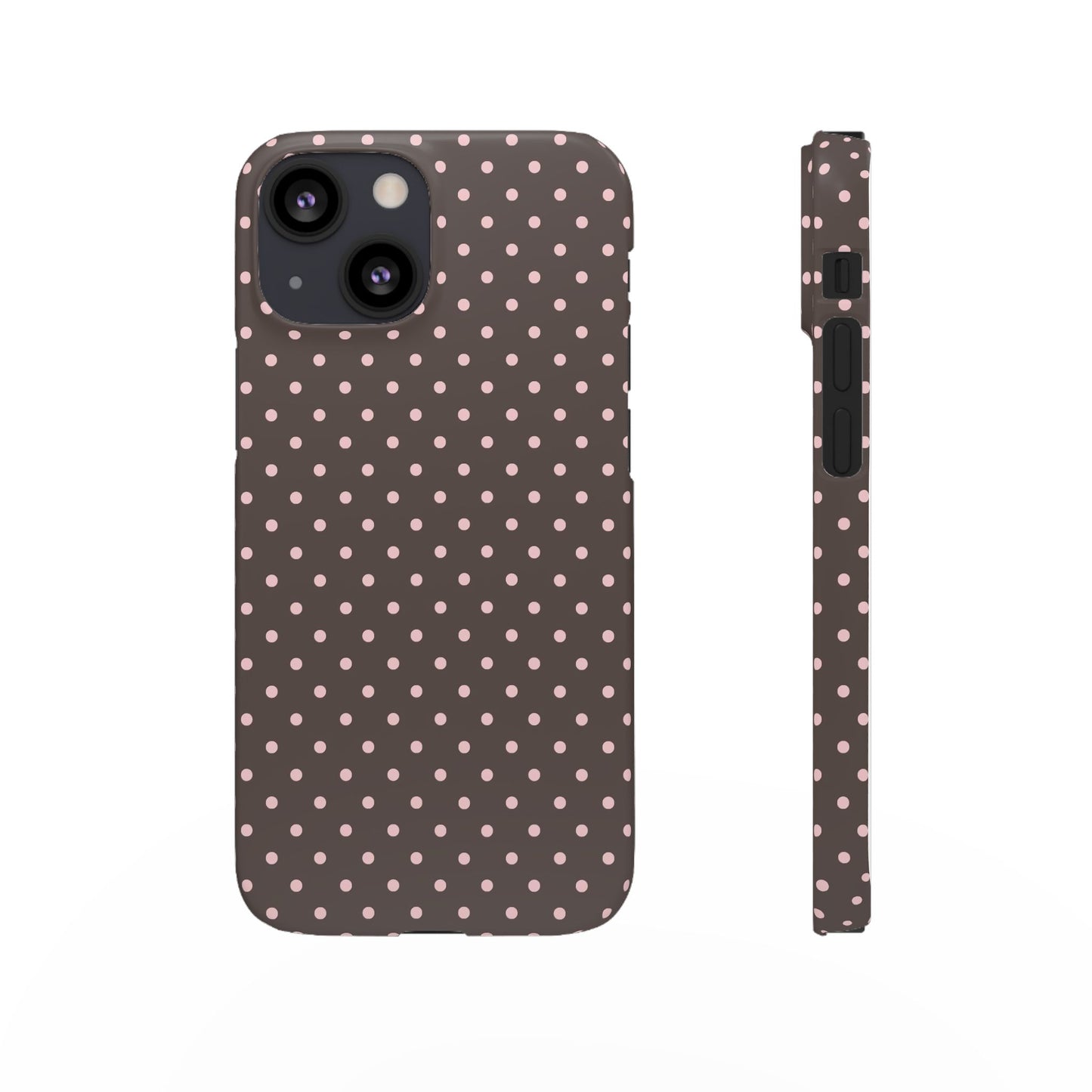 Pink-Brown Polka Dot Phone Case