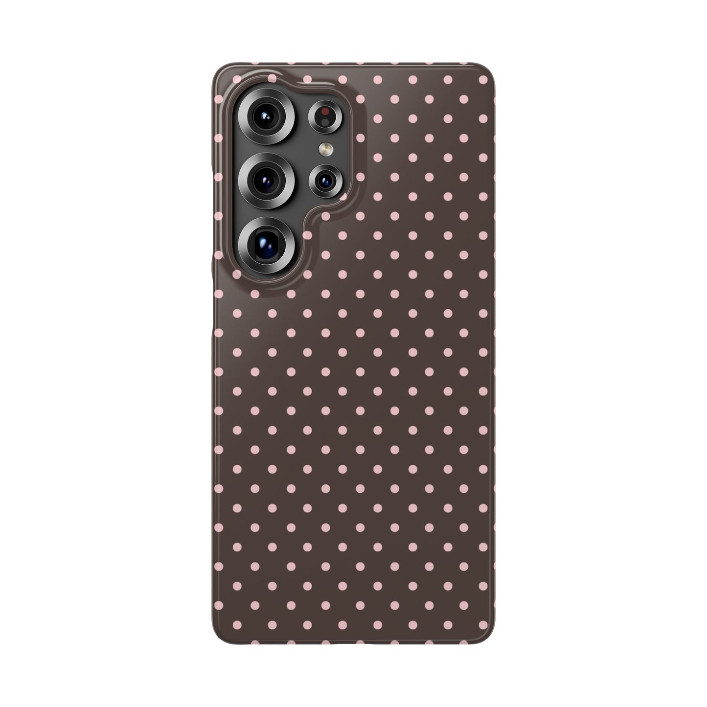 Pink-Brown Polka Dot Phone Case