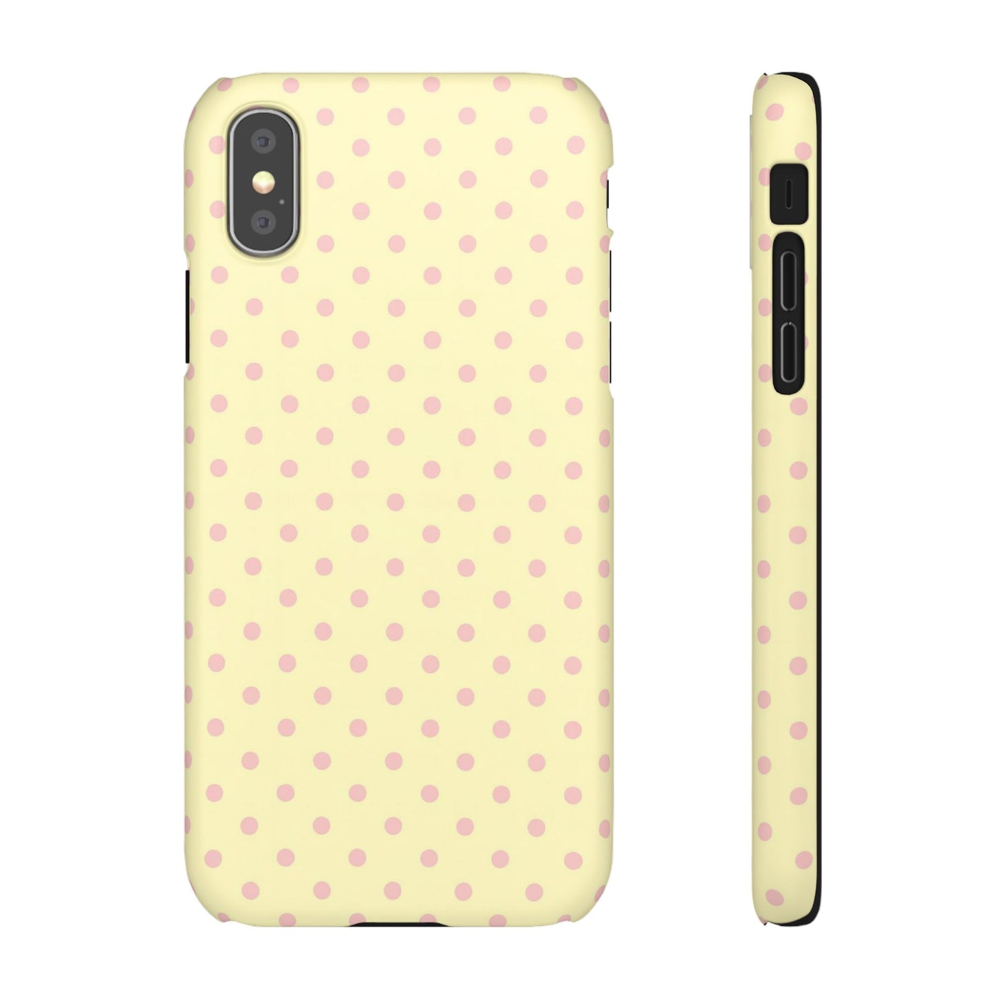 Yellow-Pink Polka Dot Phone Case
