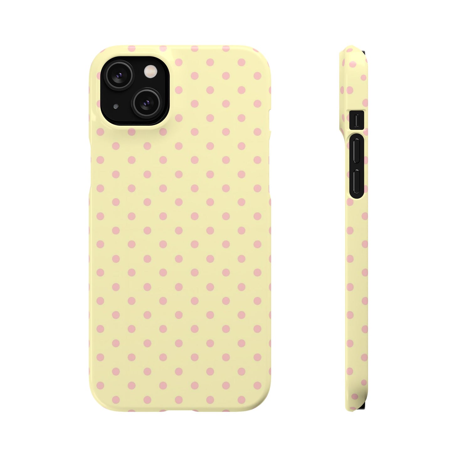 Yellow-Pink Polka Dot Phone Case