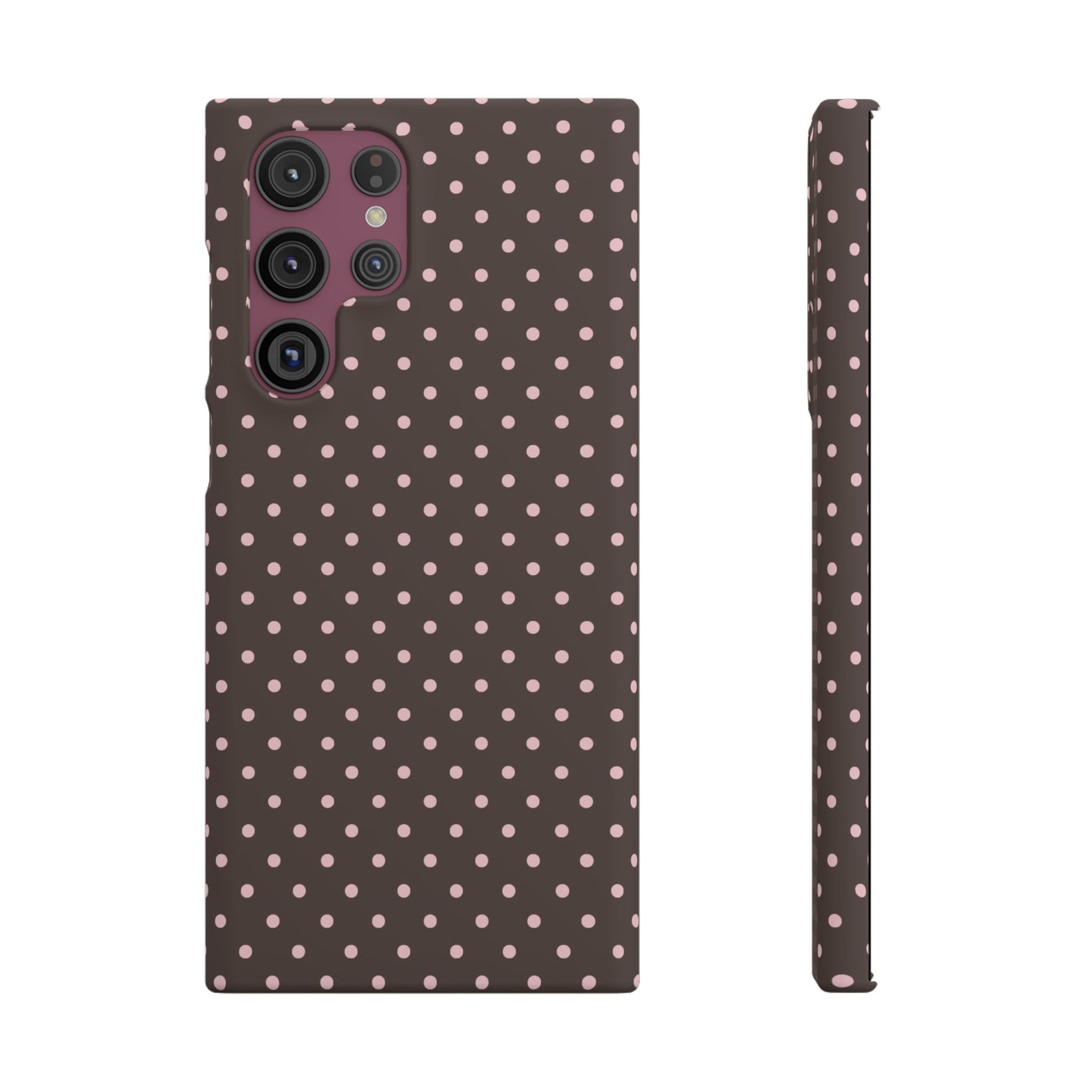 Pink-Brown Polka Dot Phone Case