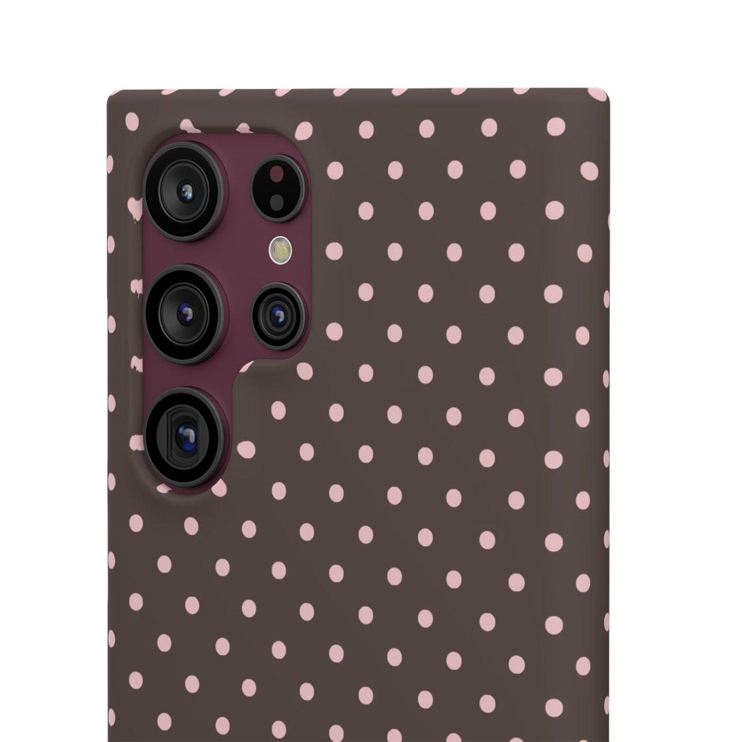 Pink-Brown Polka Dot Phone Case