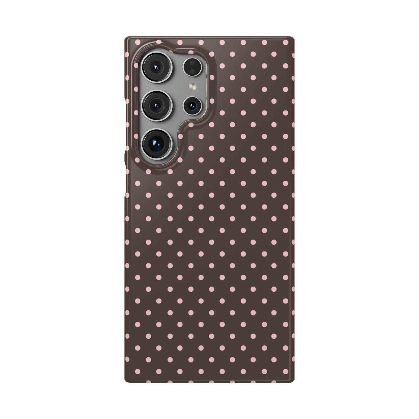 Pink-Brown Polka Dot Phone Case