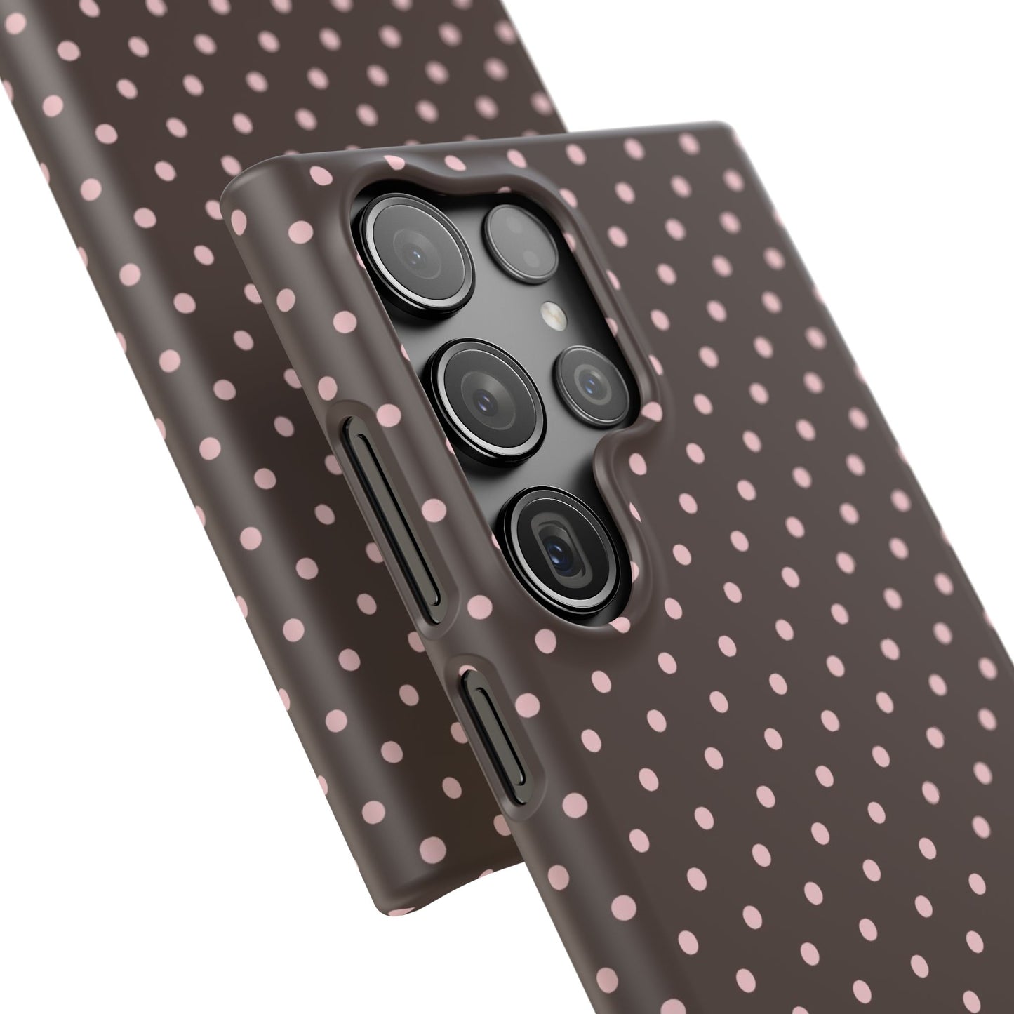 Pink-Brown Polka Dot Phone Case