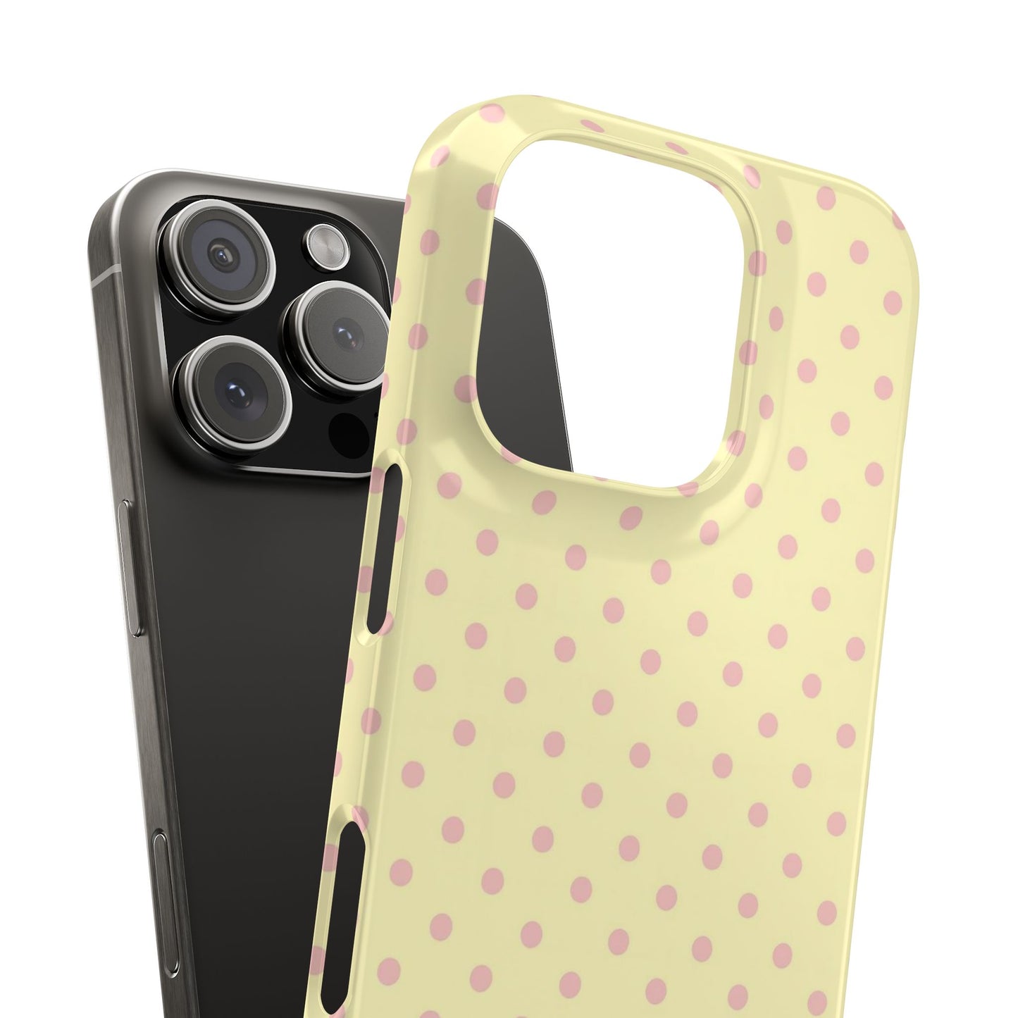 Yellow-Pink Polka Dot Phone Case