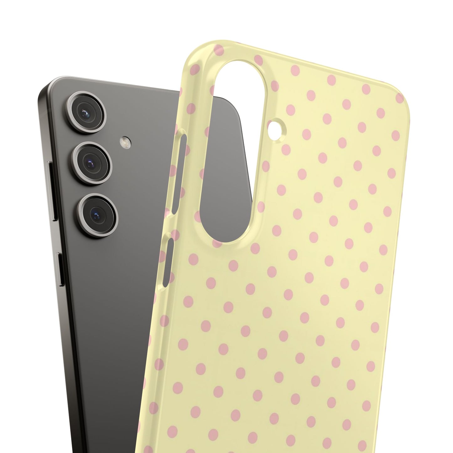 Yellow-Pink Polka Dot Phone Case
