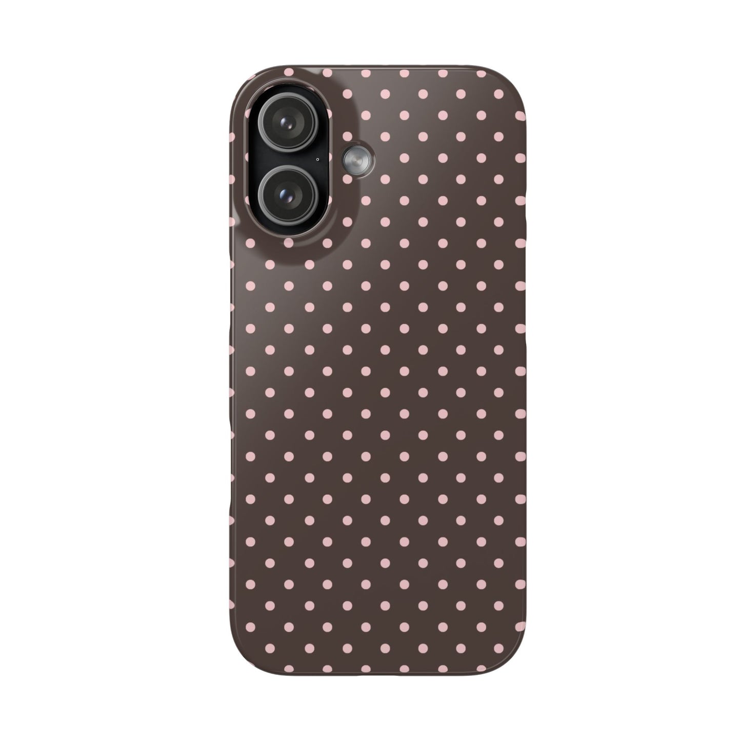 Pink-Brown Polka Dot Phone Case