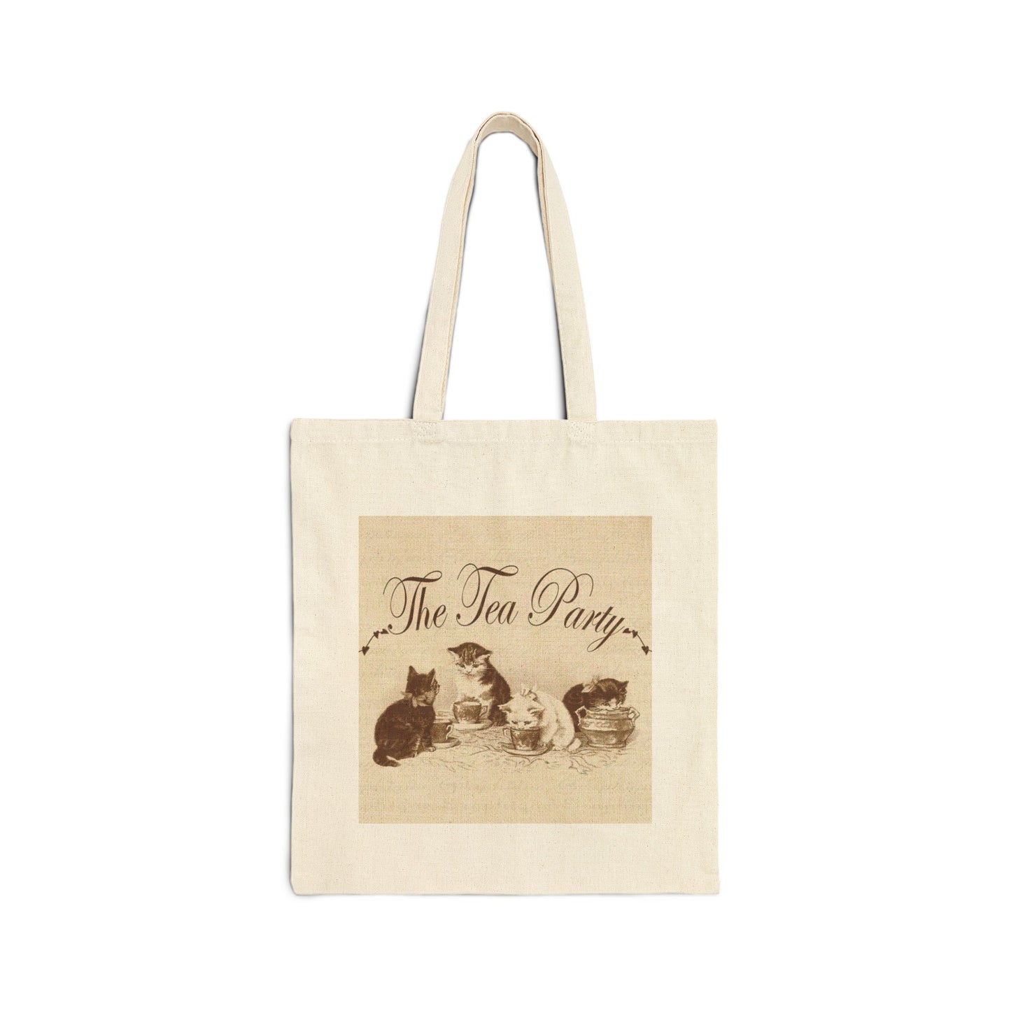 ‘The Tea Party’ Kitty Cotton Tote