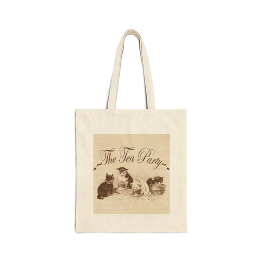 ‘The Tea Party’ Kitty Cotton Tote