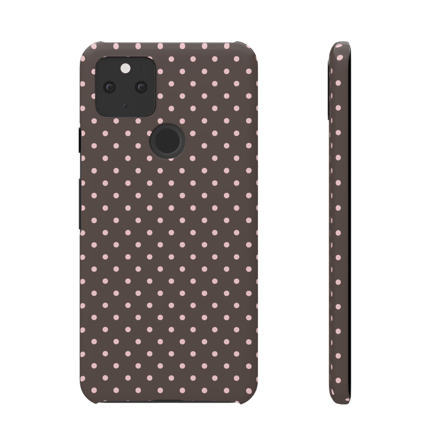 Pink-Brown Polka Dot Phone Case