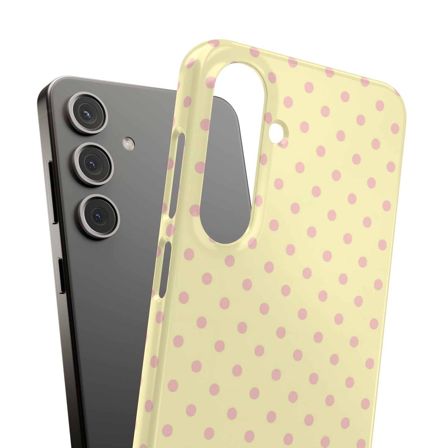 Yellow-Pink Polka Dot Phone Case