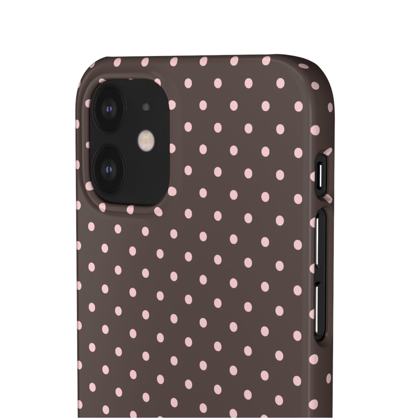 Pink-Brown Polka Dot Phone Case