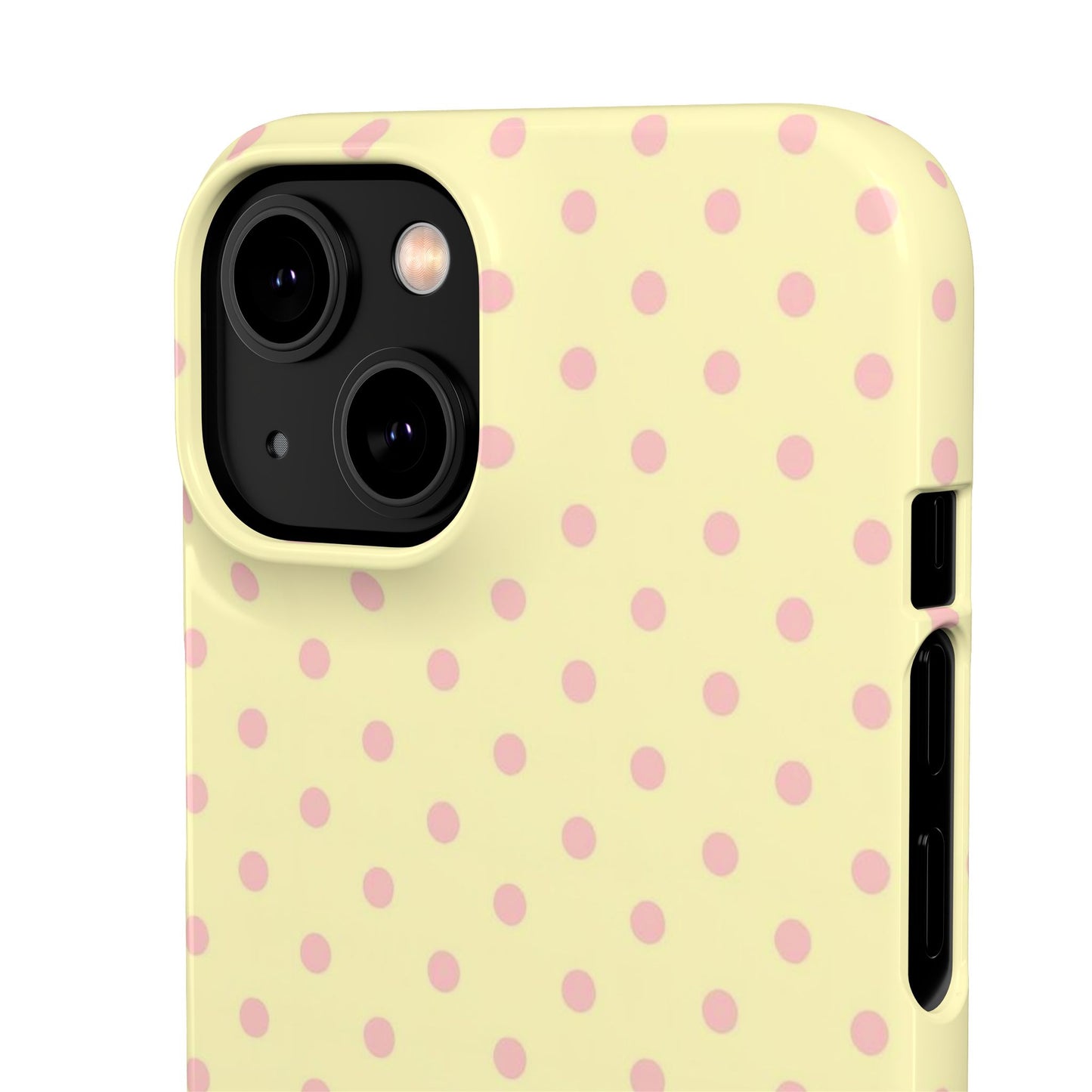Yellow-Pink Polka Dot Phone Case