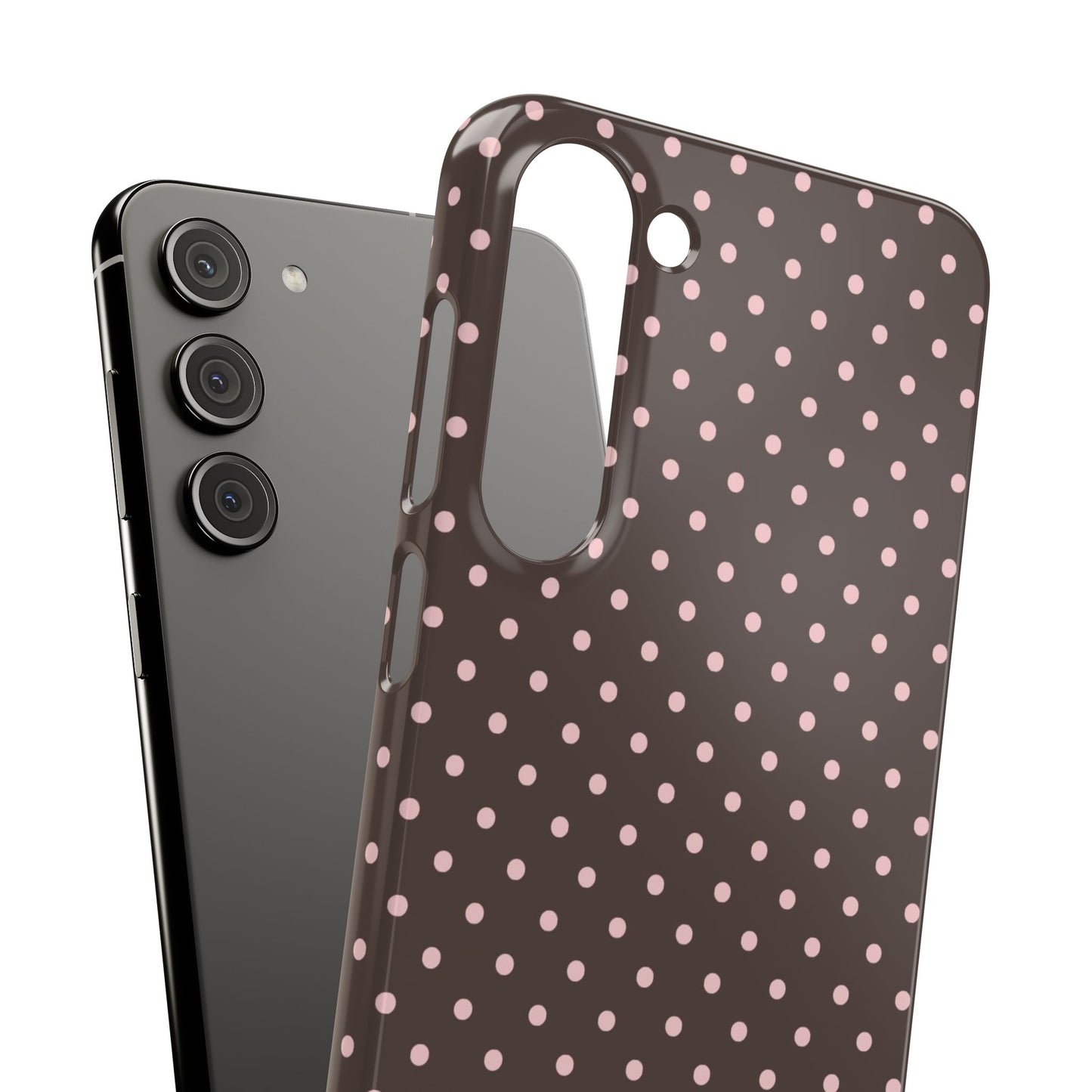 Pink-Brown Polka Dot Phone Case