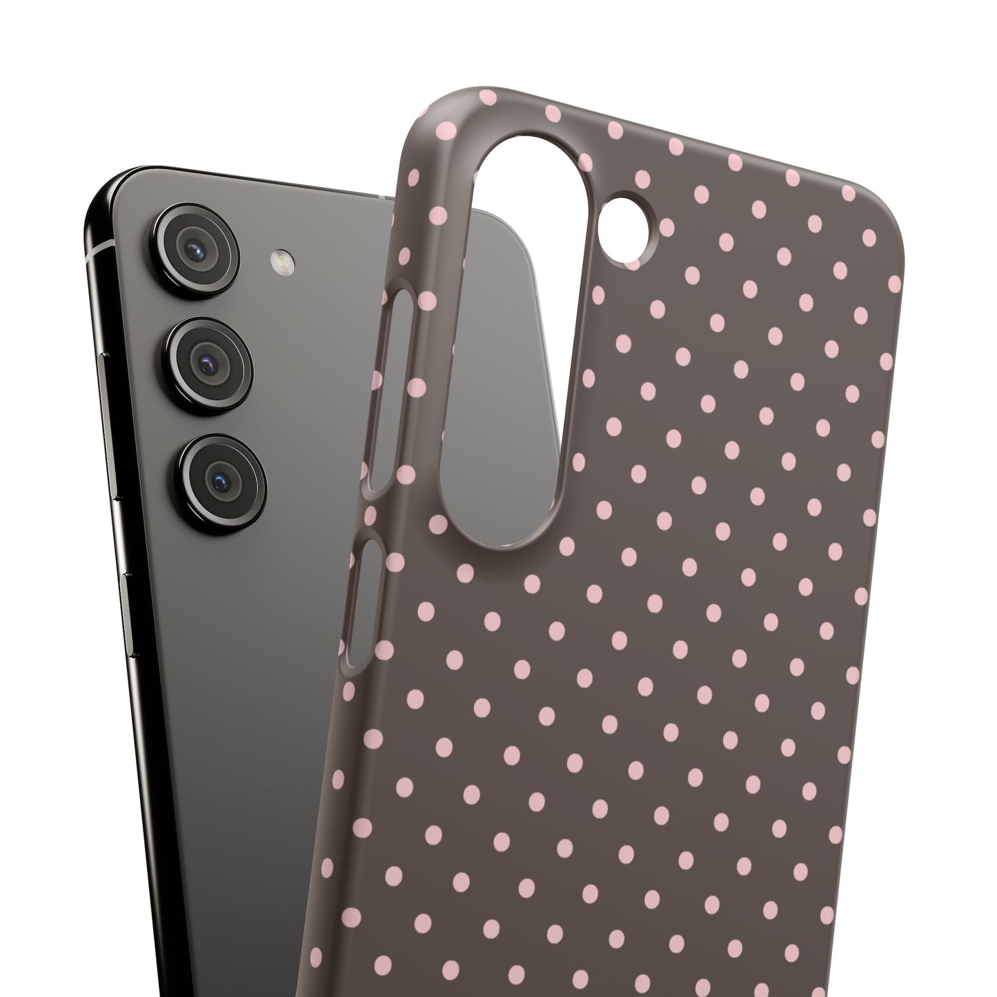 Pink-Brown Polka Dot Phone Case