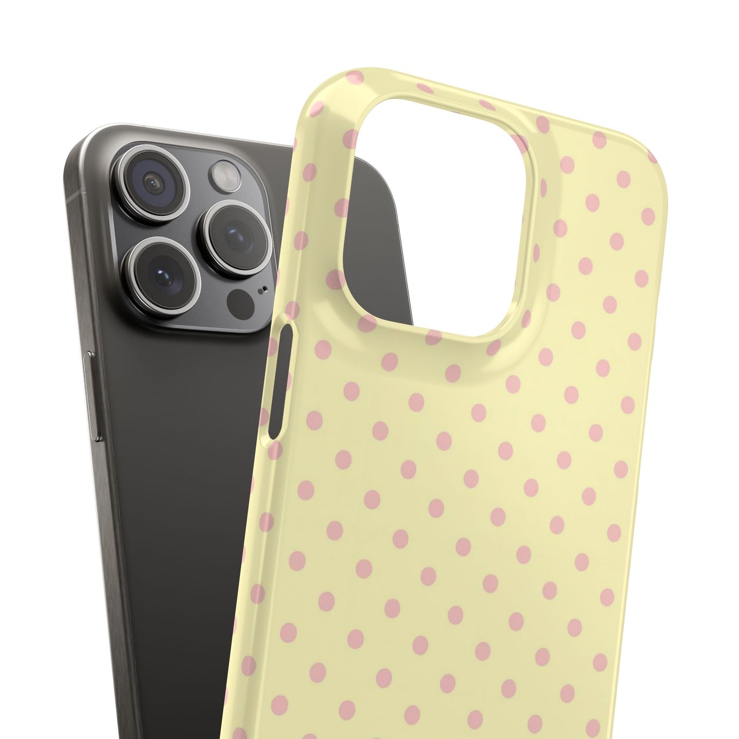 Yellow-Pink Polka Dot Phone Case