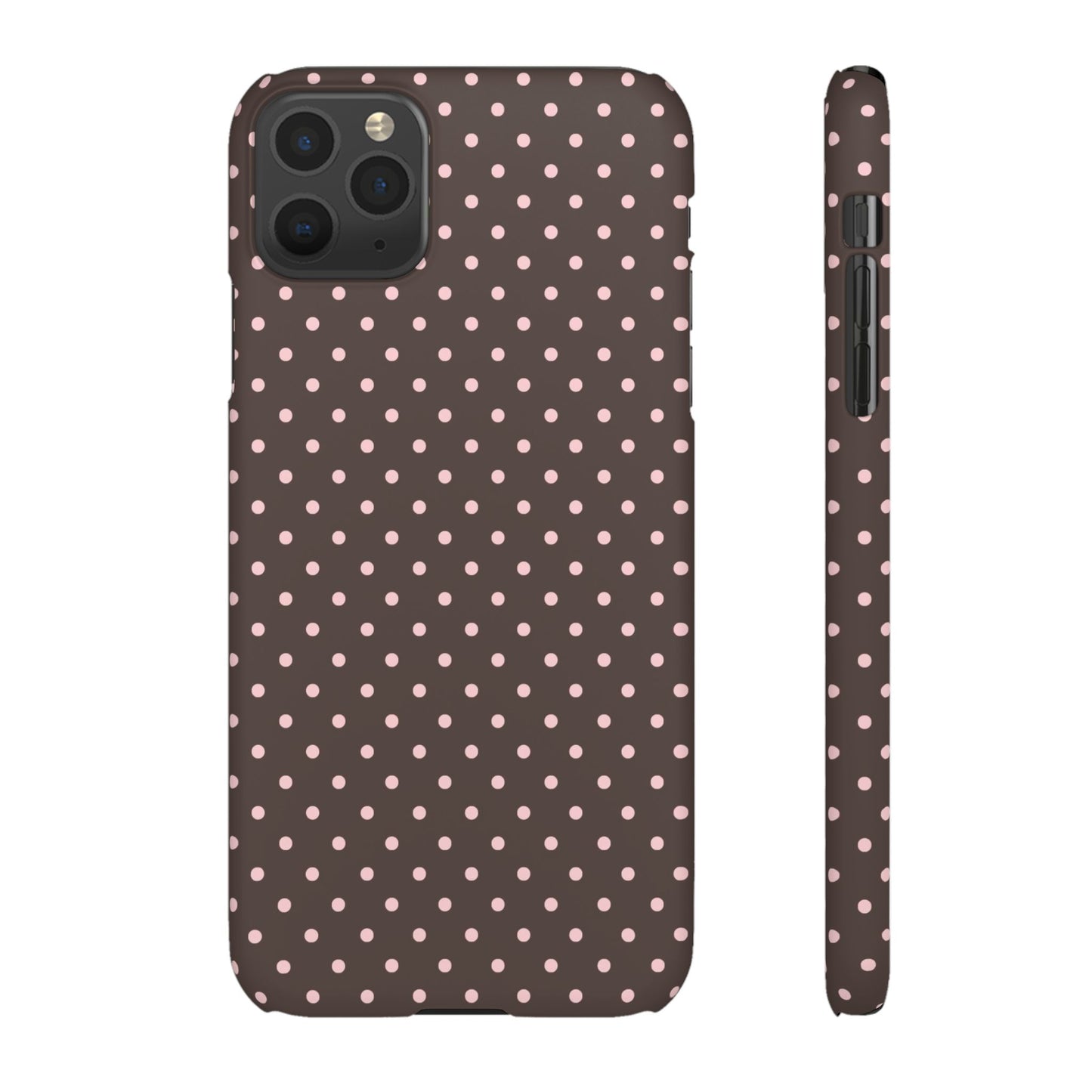 Pink-Brown Polka Dot Phone Case