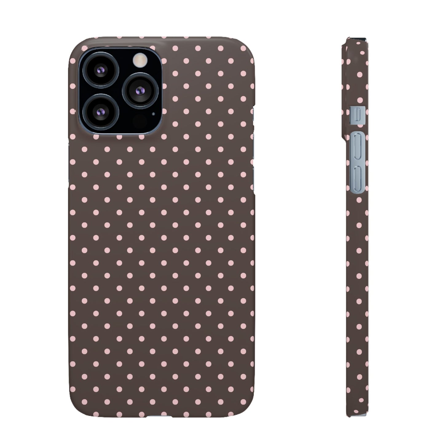 Pink-Brown Polka Dot Phone Case