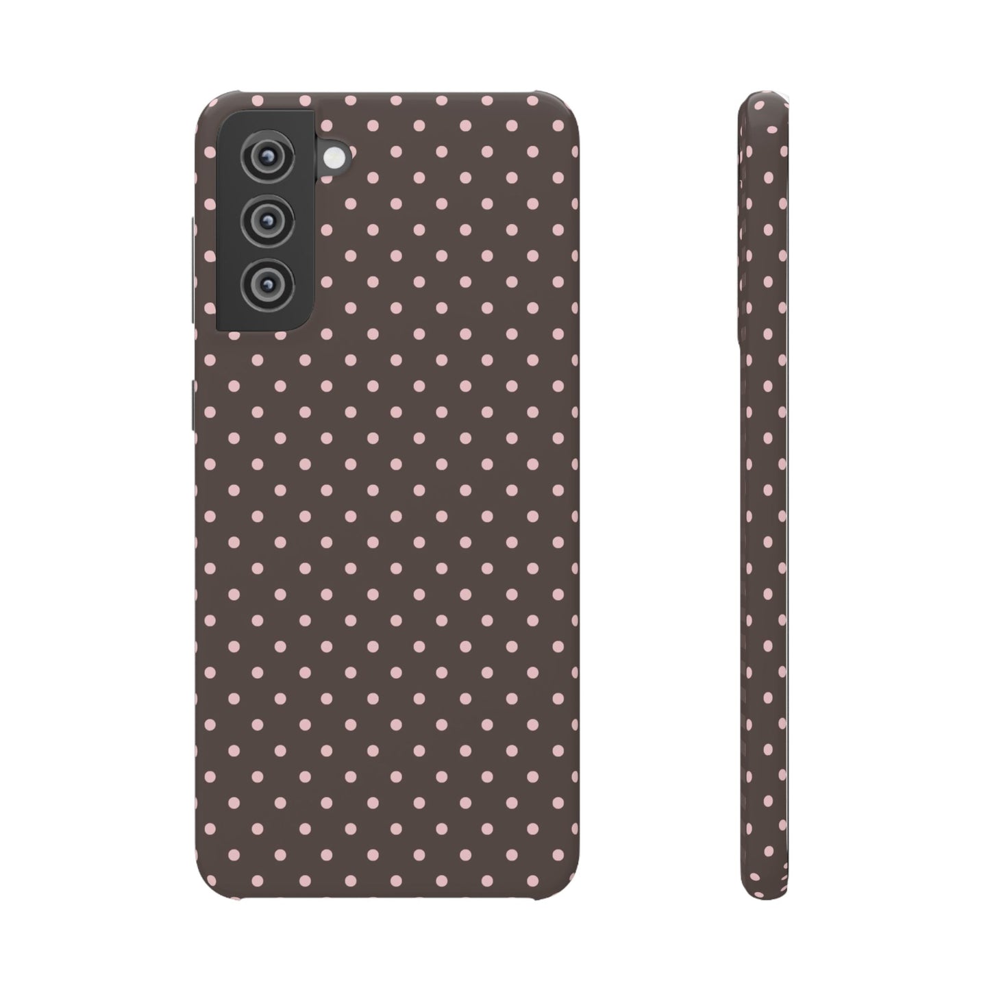 Pink-Brown Polka Dot Phone Case
