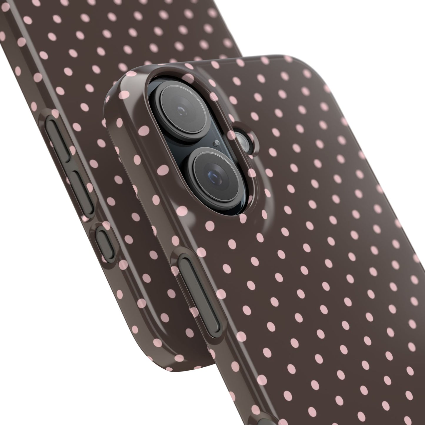 Pink-Brown Polka Dot Phone Case