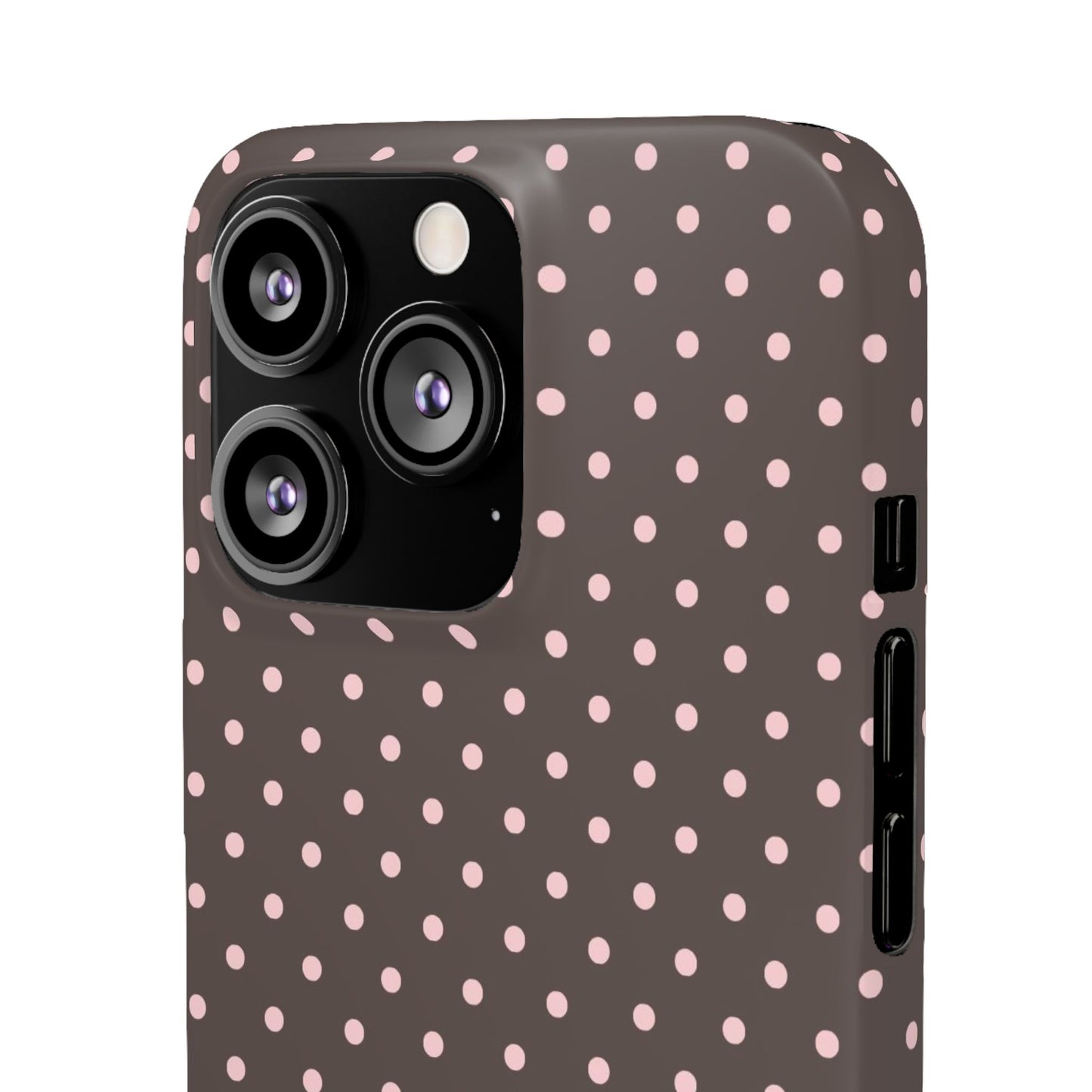 Pink-Brown Polka Dot Phone Case