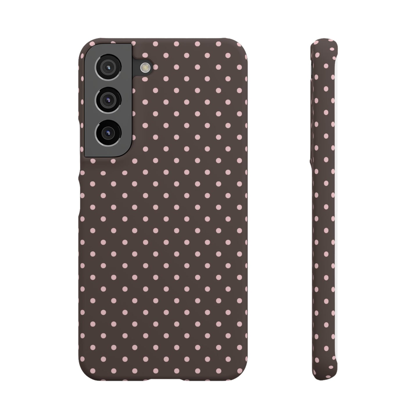 Pink-Brown Polka Dot Phone Case