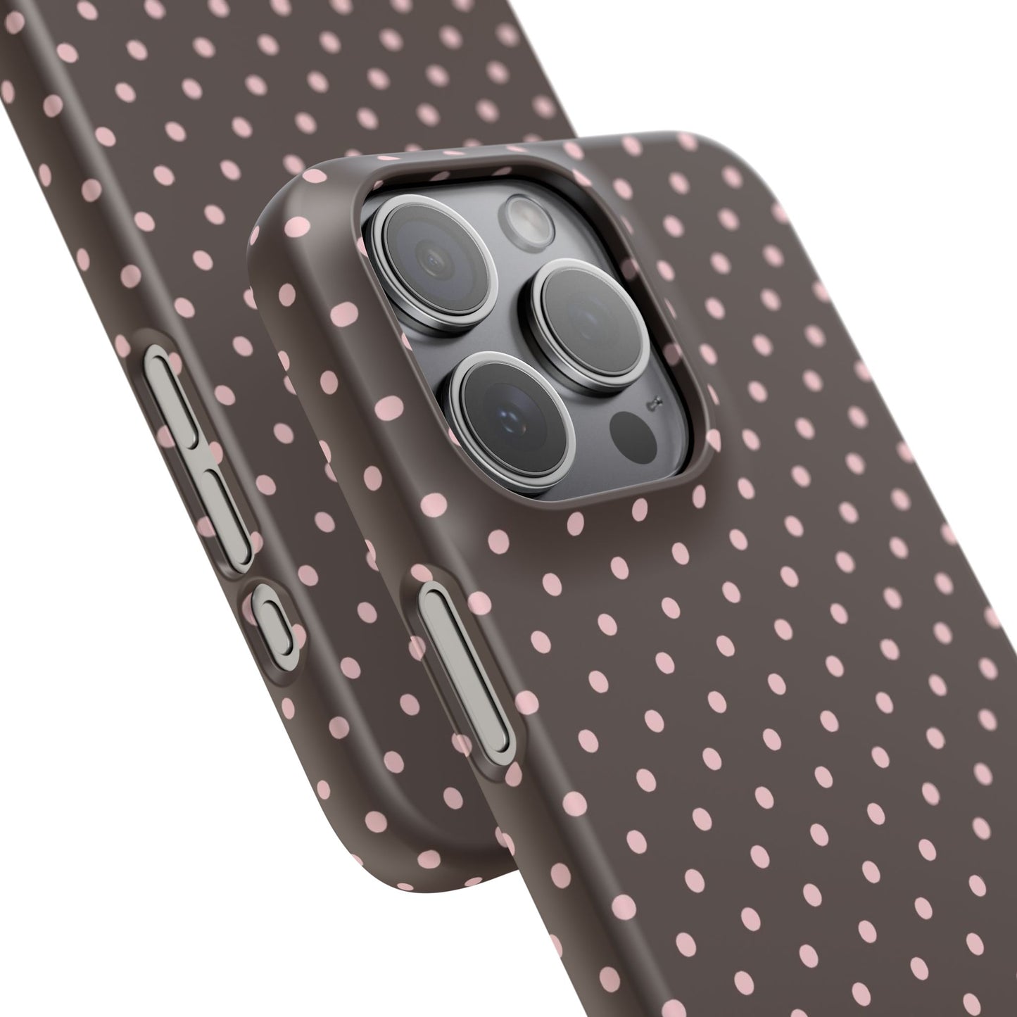Pink-Brown Polka Dot Phone Case