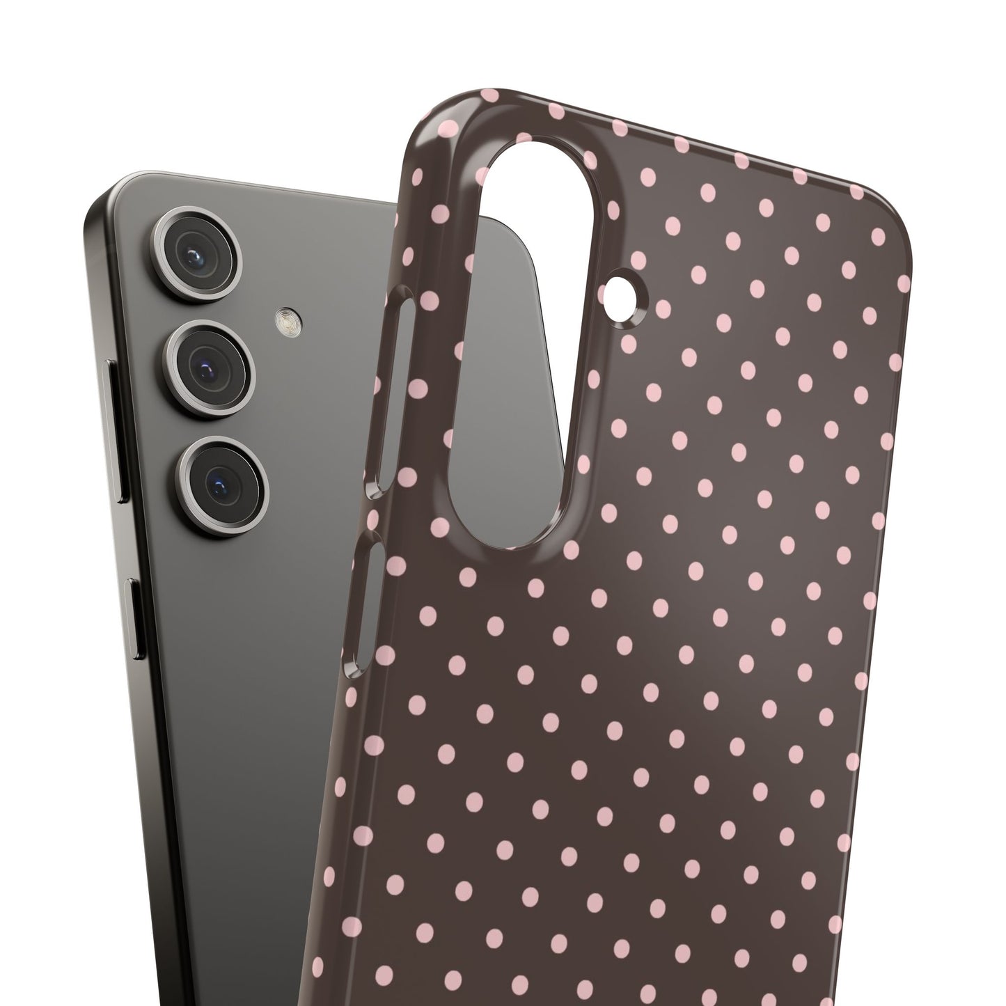 Pink-Brown Polka Dot Phone Case
