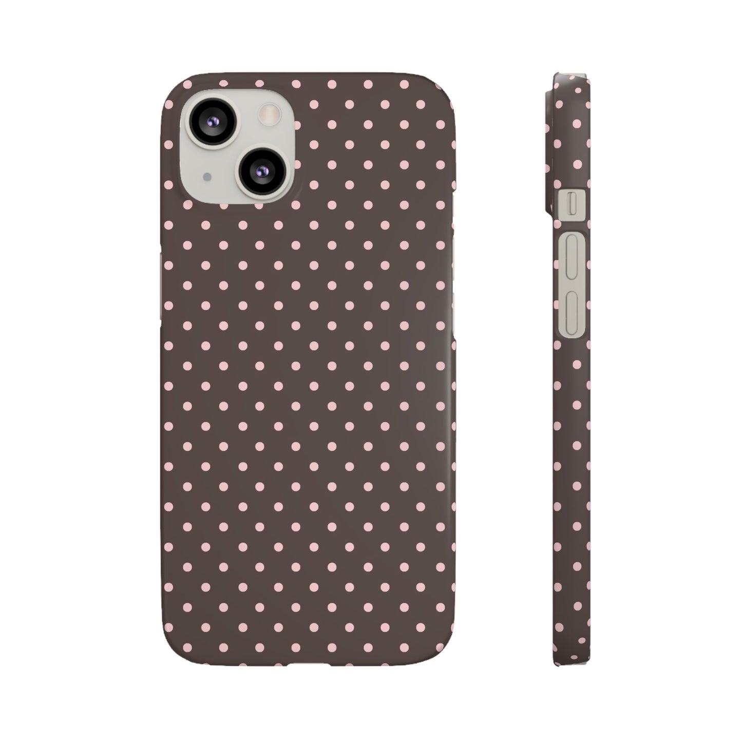 Pink-Brown Polka Dot Phone Case