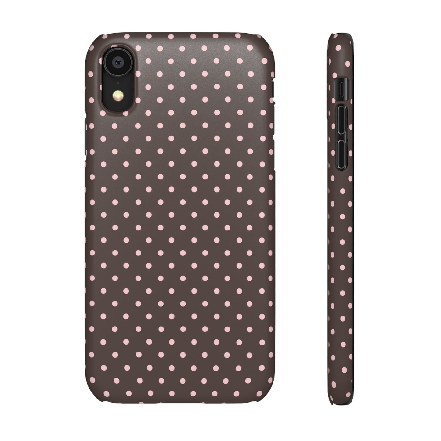 Pink-Brown Polka Dot Phone Case
