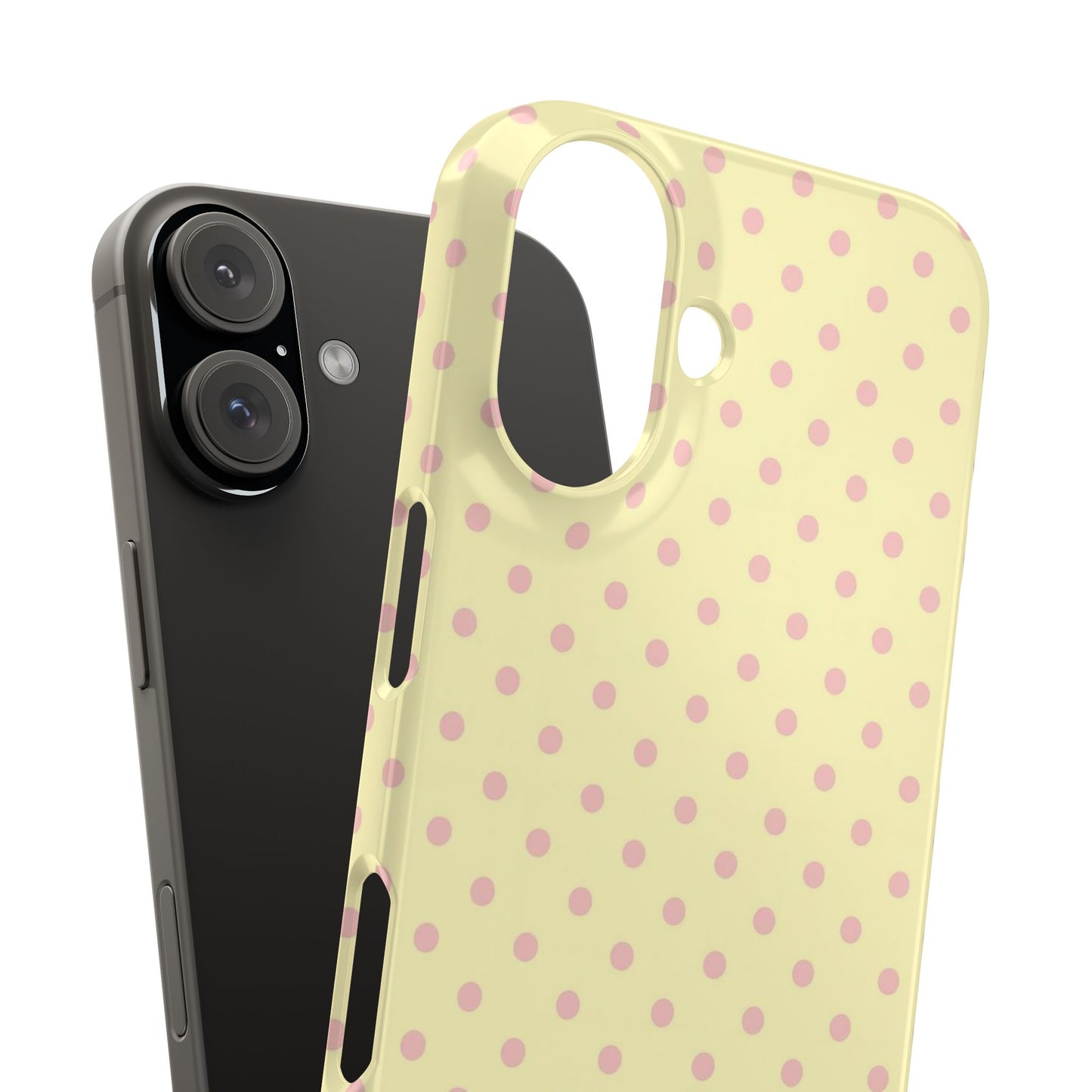 Yellow-Pink Polka Dot Phone Case