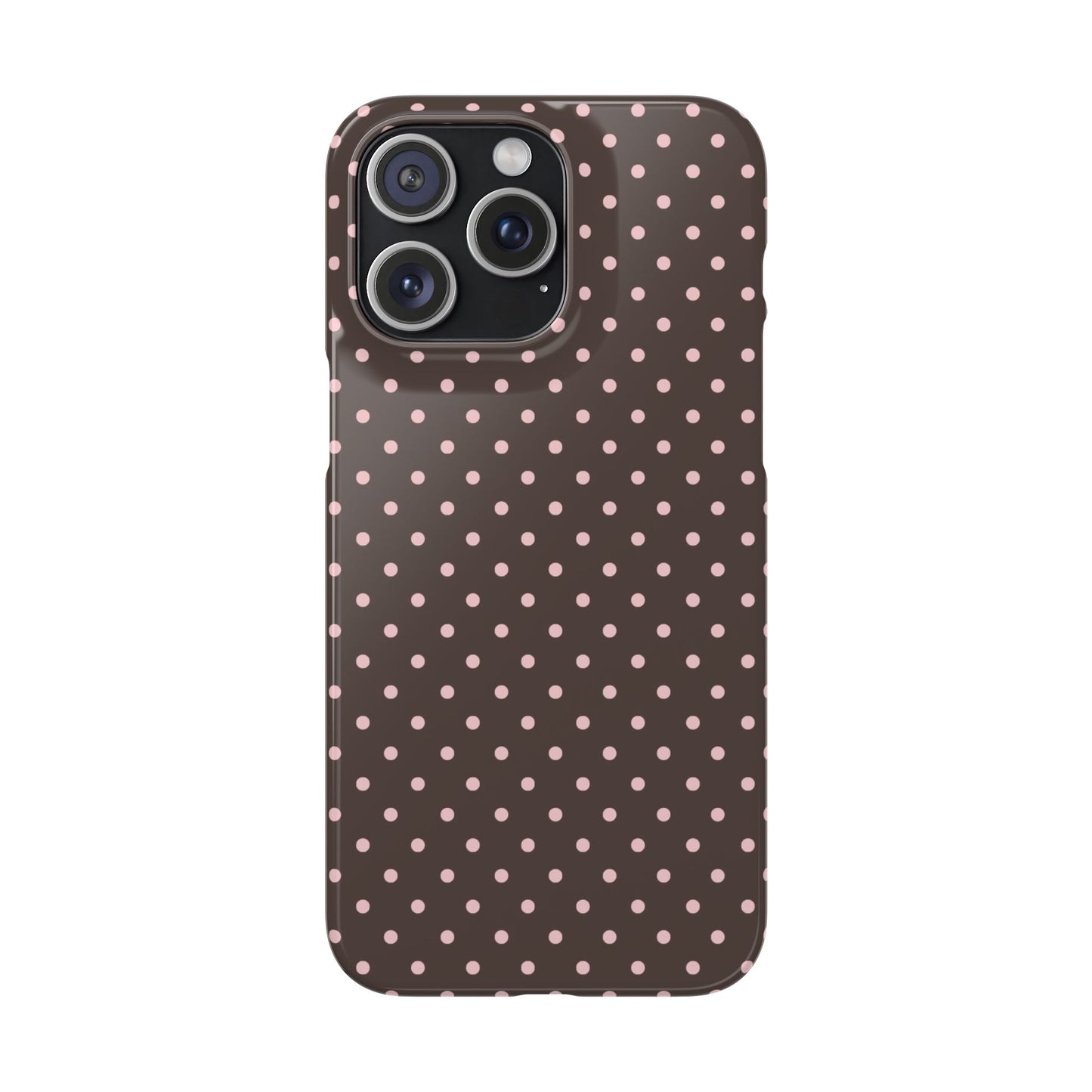 Pink-Brown Polka Dot Phone Case