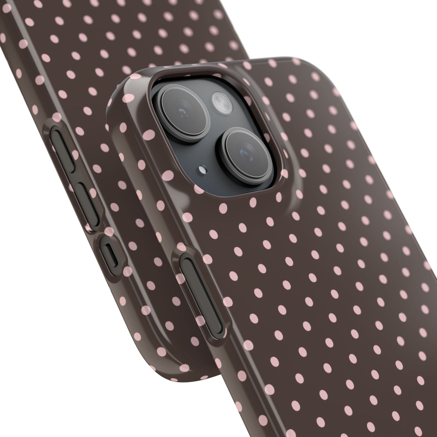 Pink-Brown Polka Dot Phone Case