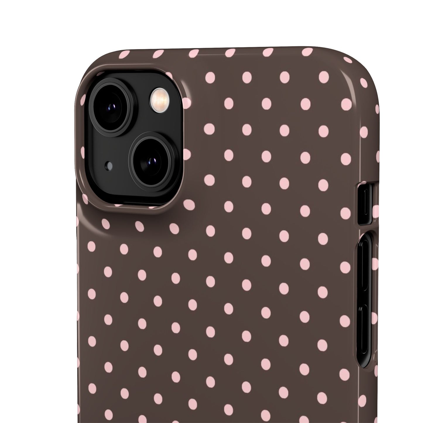 Pink-Brown Polka Dot Phone Case