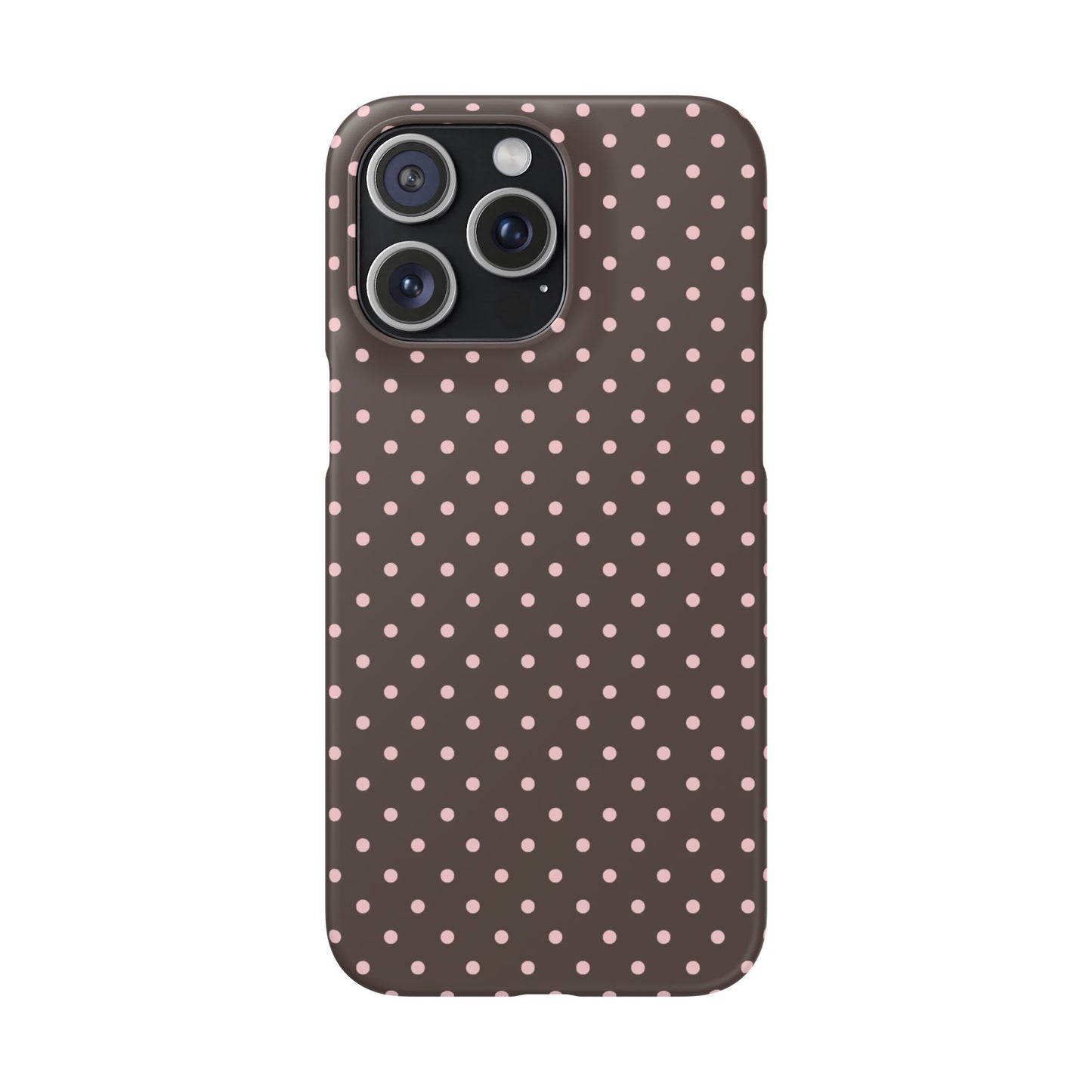 Pink-Brown Polka Dot Phone Case
