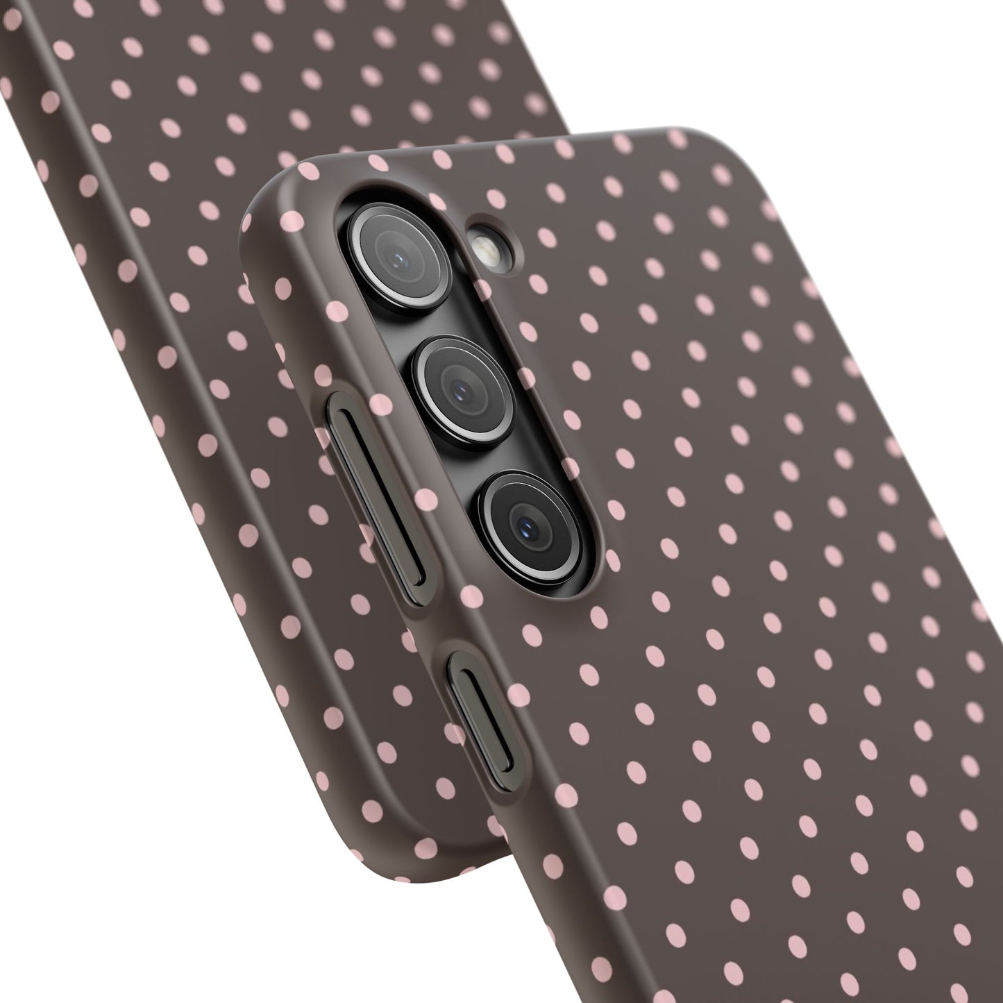 Pink-Brown Polka Dot Phone Case