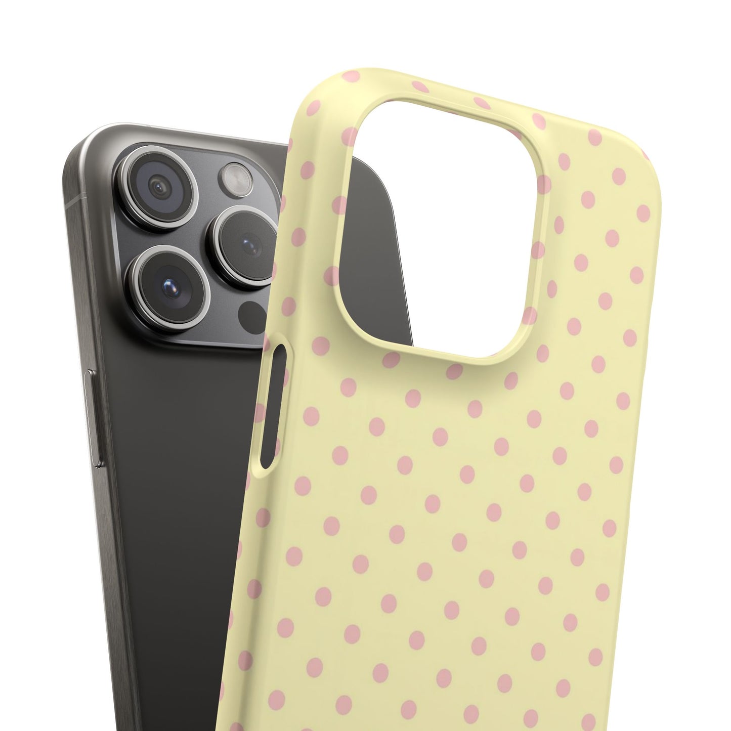Yellow-Pink Polka Dot Phone Case