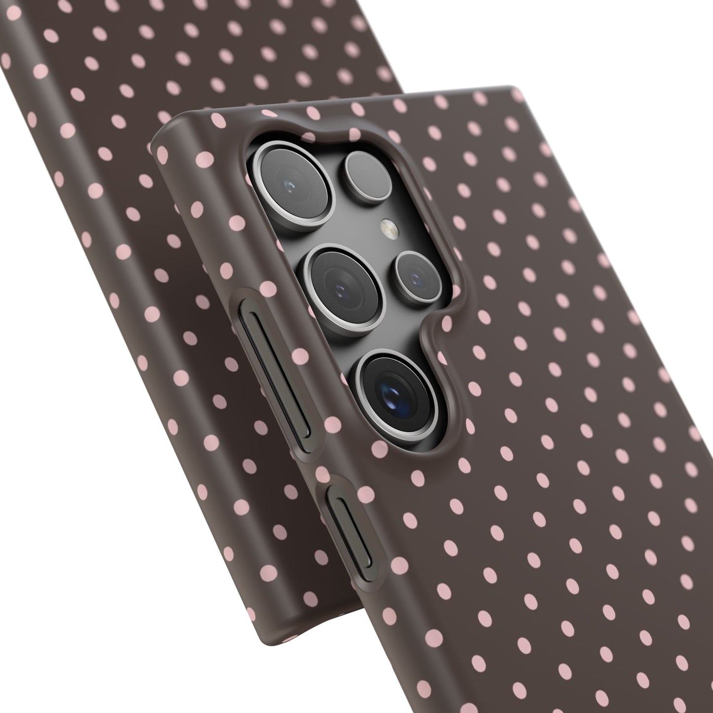 Pink-Brown Polka Dot Phone Case