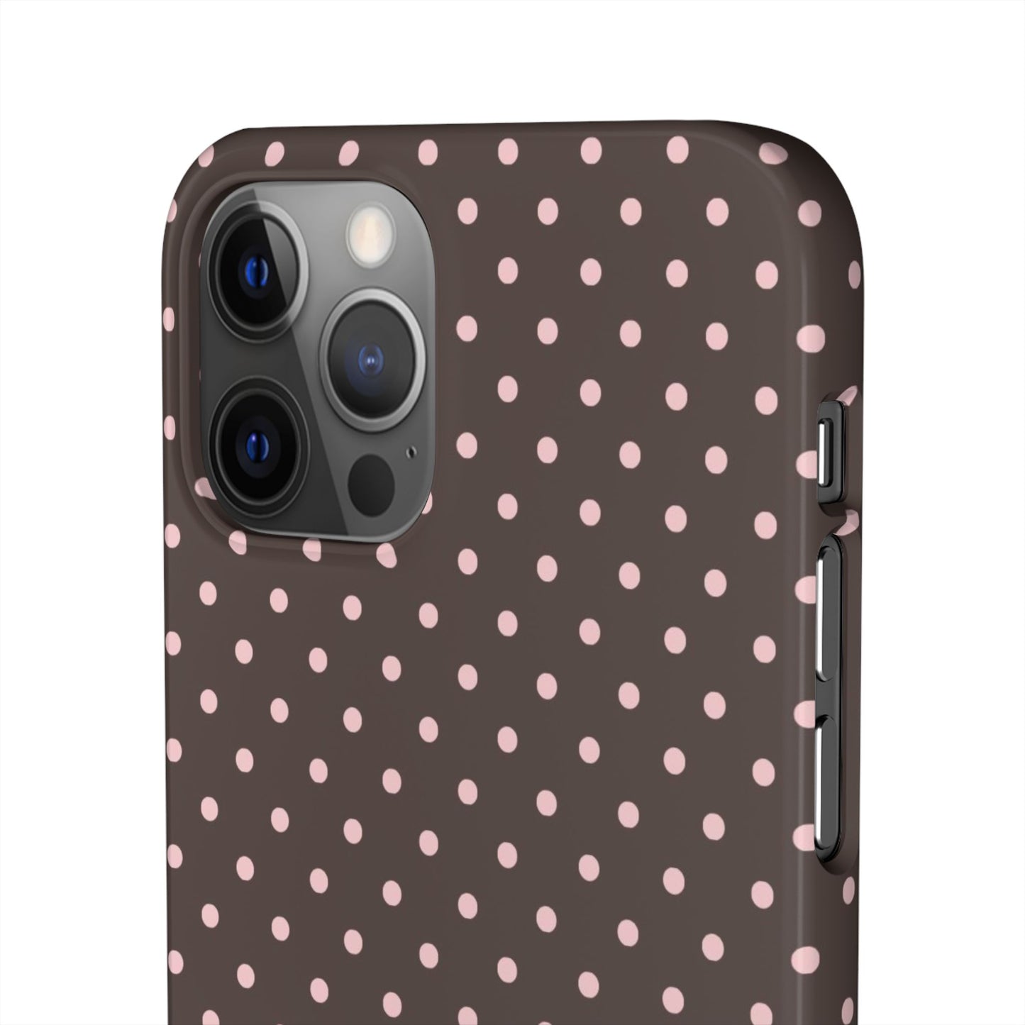 Pink-Brown Polka Dot Phone Case