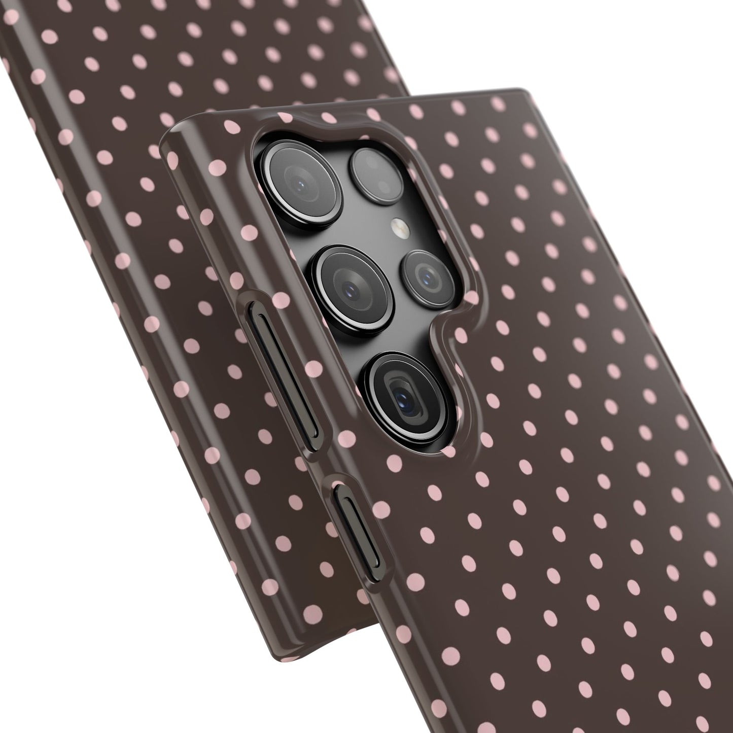 Pink-Brown Polka Dot Phone Case