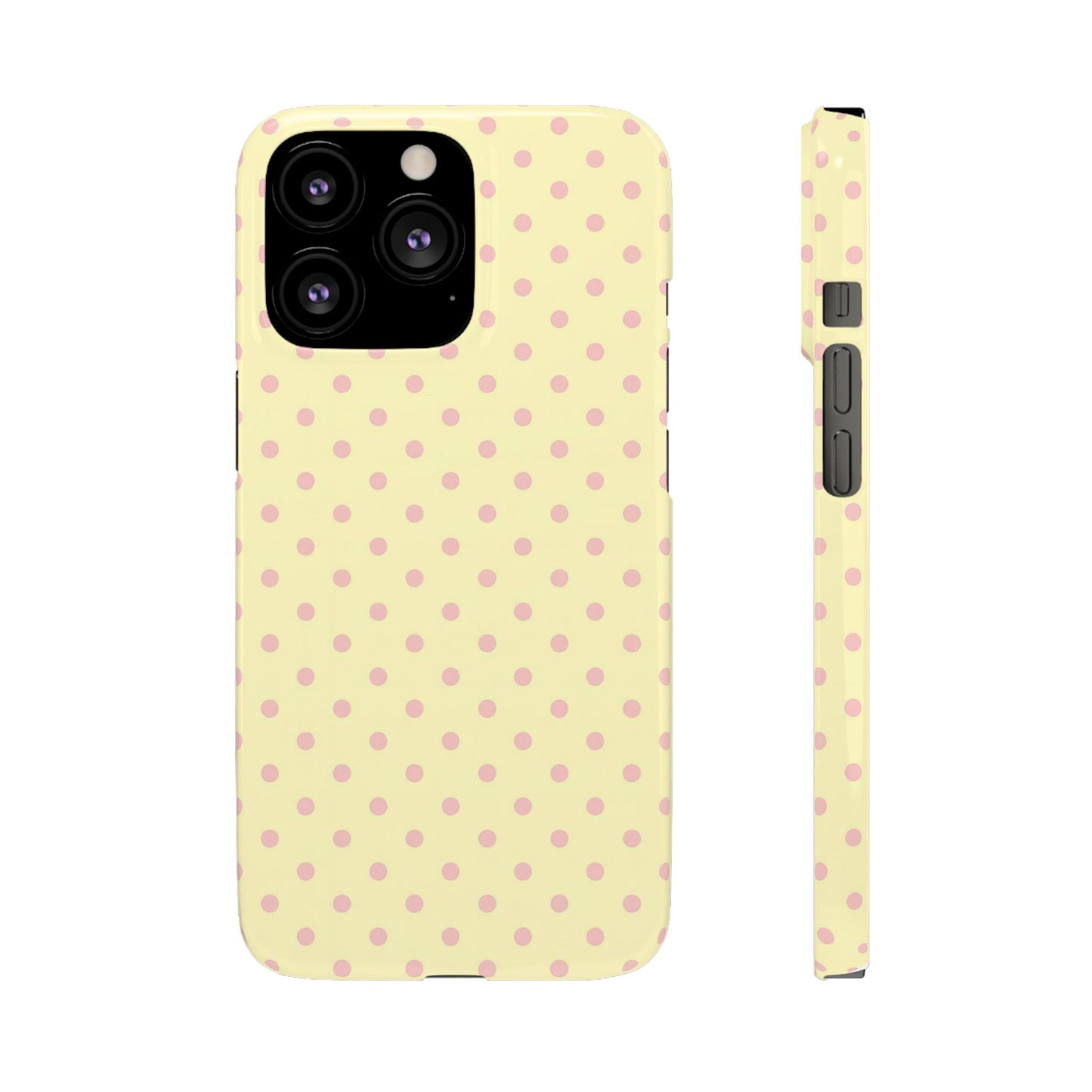 Yellow-Pink Polka Dot Phone Case