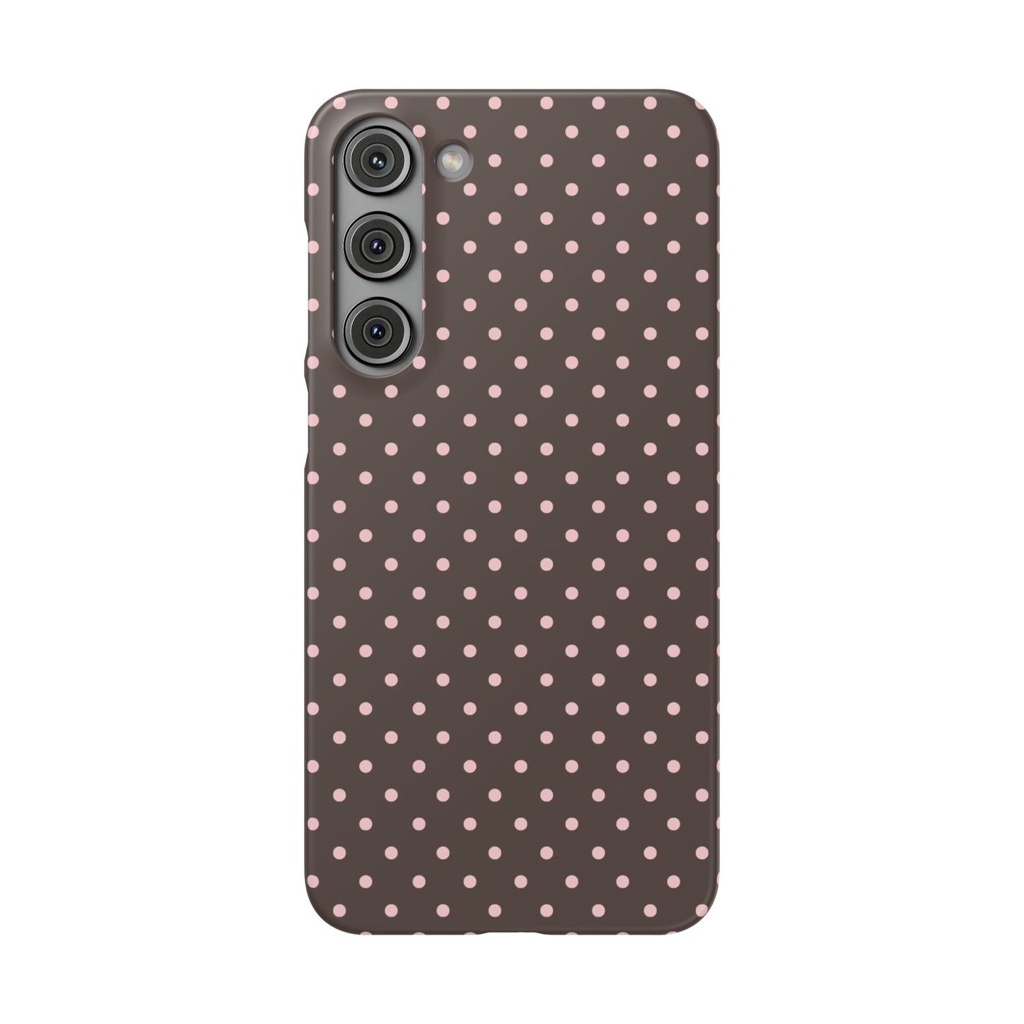 Pink-Brown Polka Dot Phone Case