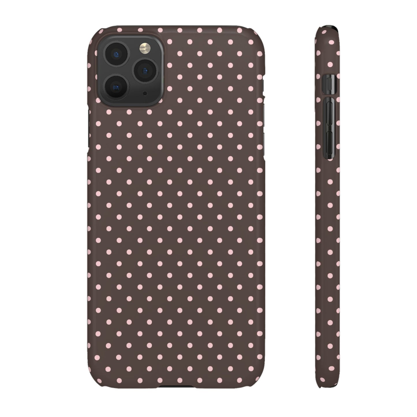 Pink-Brown Polka Dot Phone Case