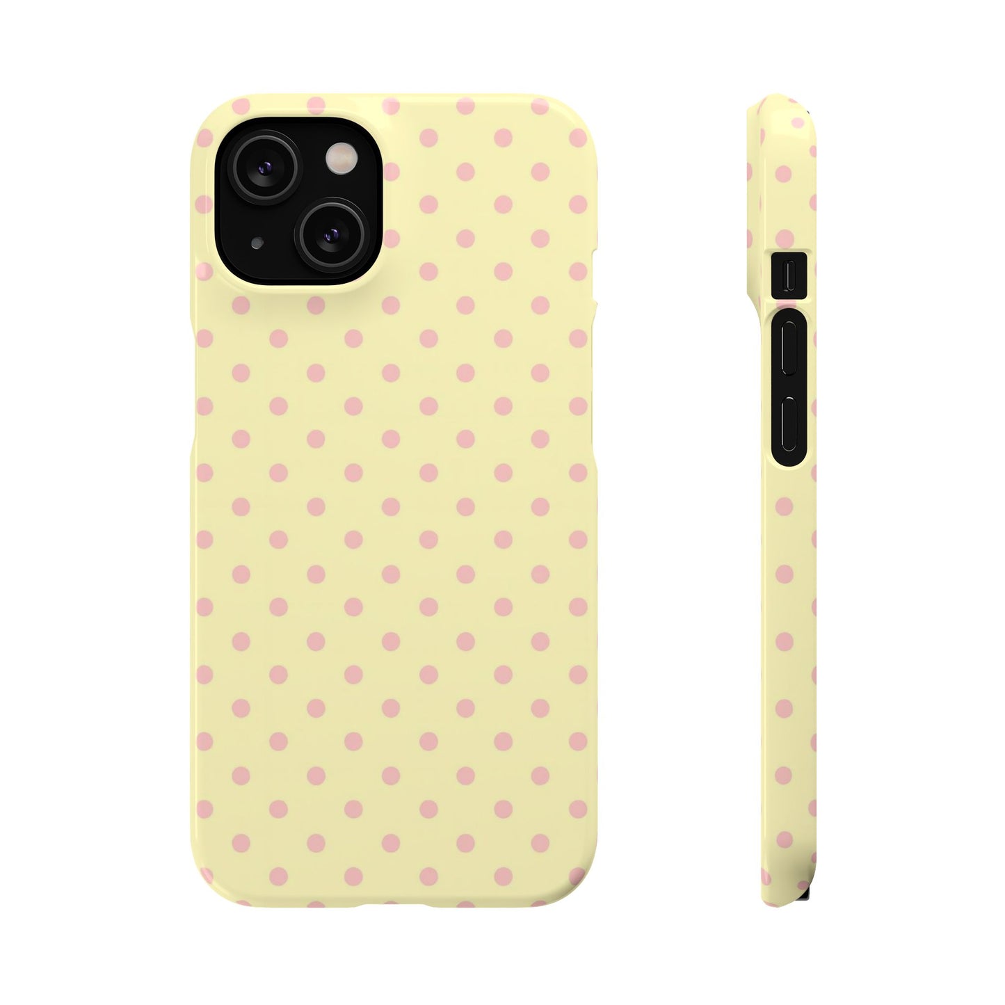 Yellow-Pink Polka Dot Phone Case