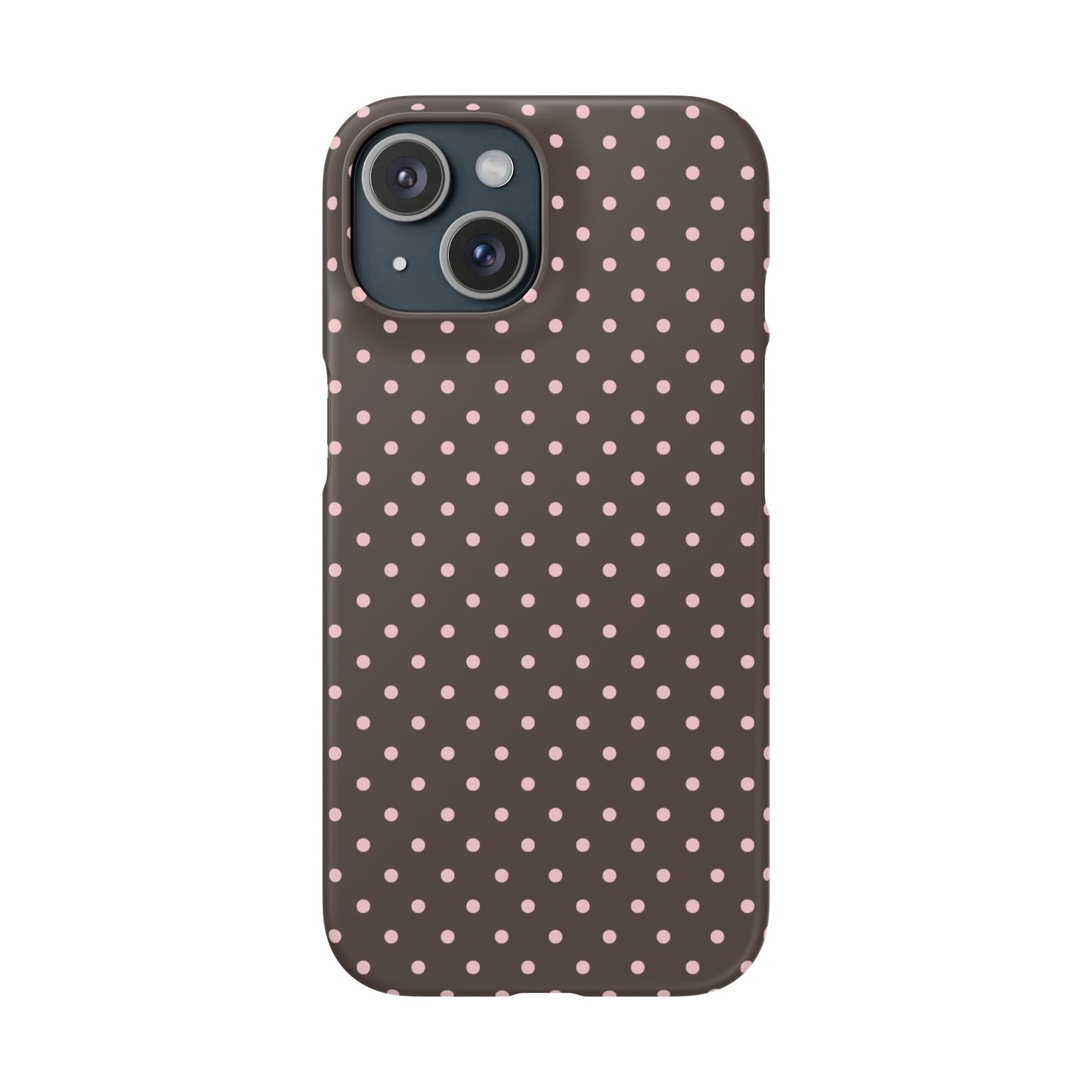 Pink-Brown Polka Dot Phone Case
