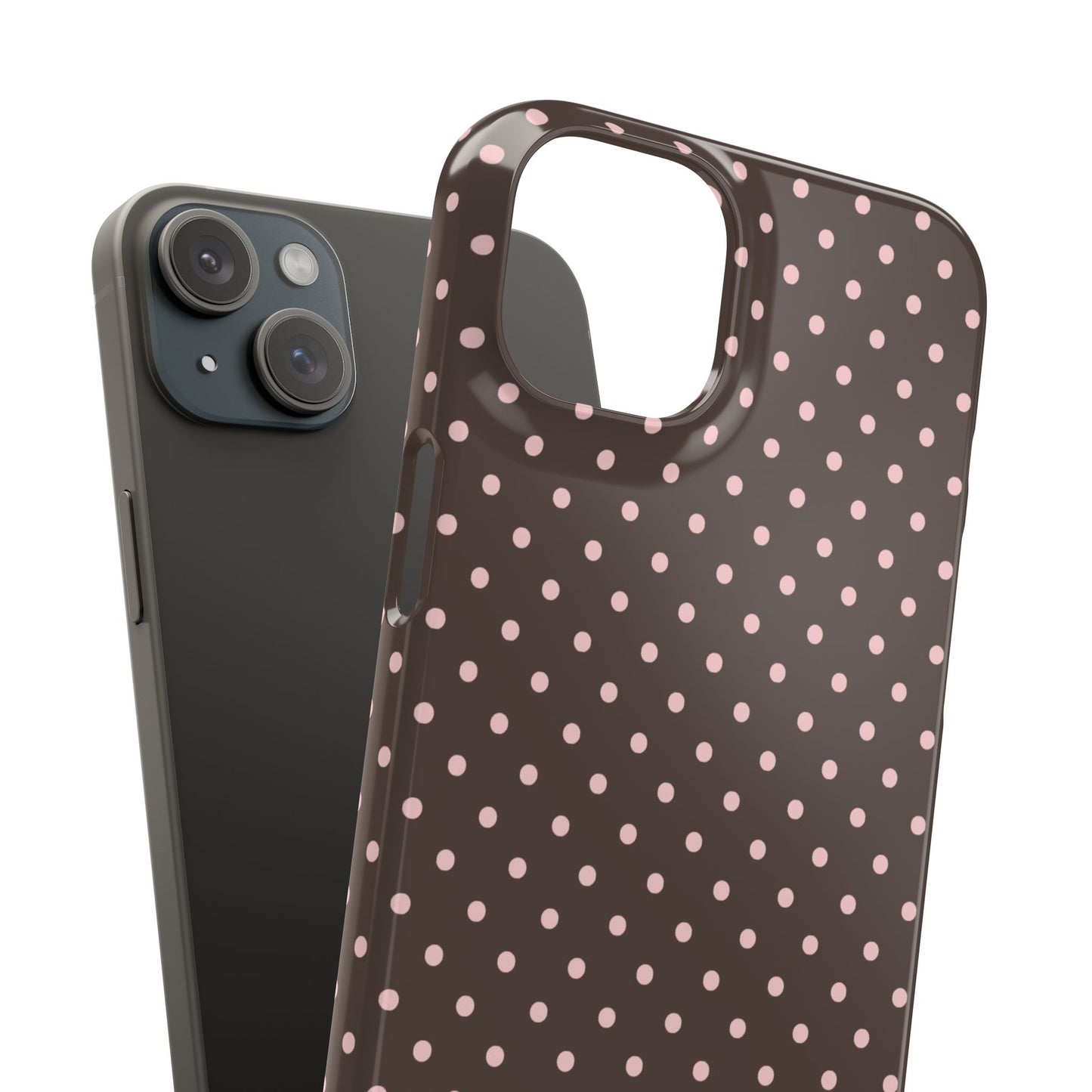Pink-Brown Polka Dot Phone Case