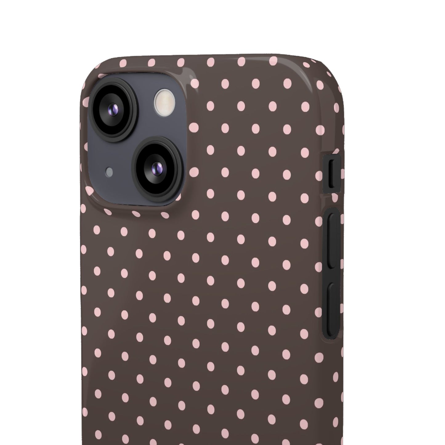Pink-Brown Polka Dot Phone Case