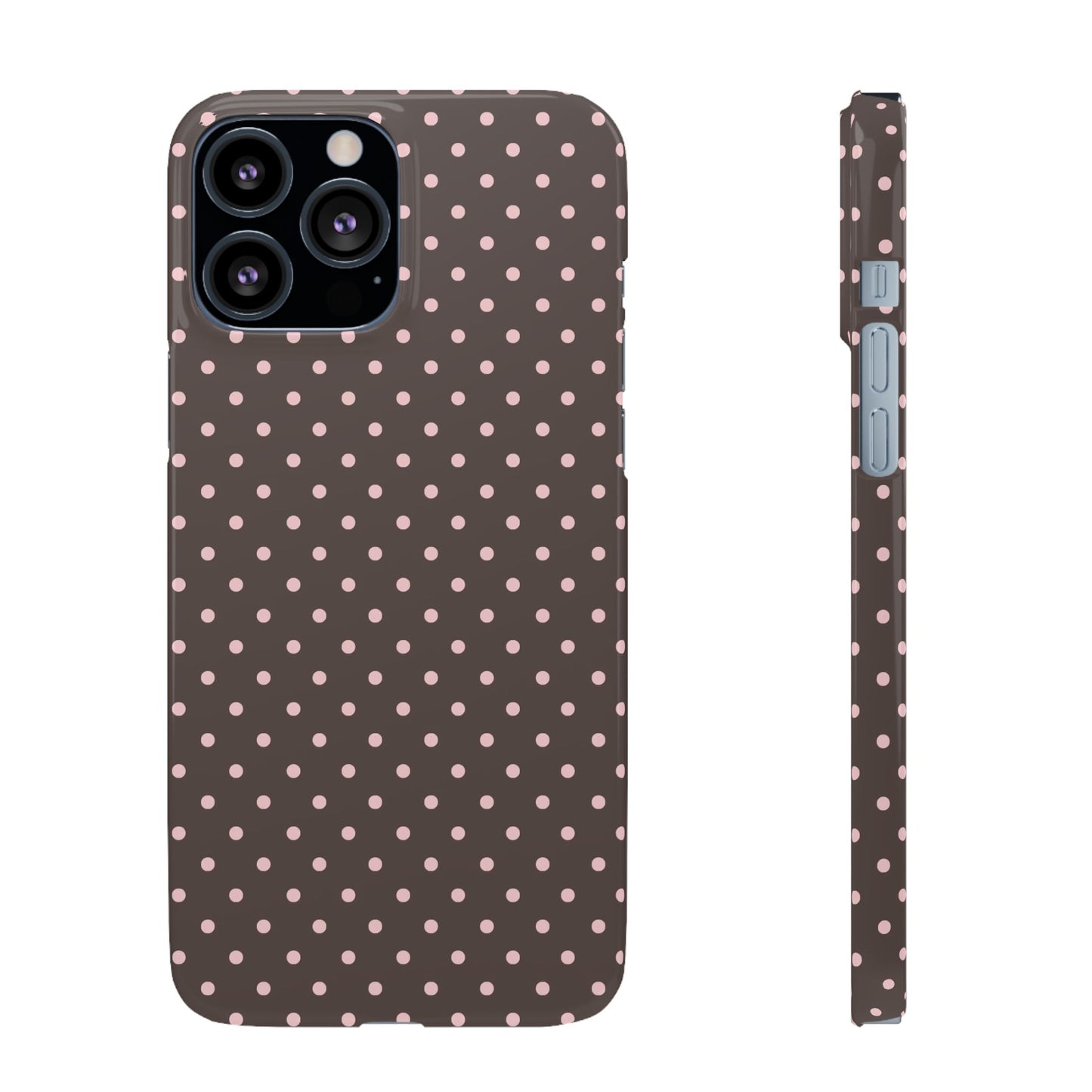 Pink-Brown Polka Dot Phone Case