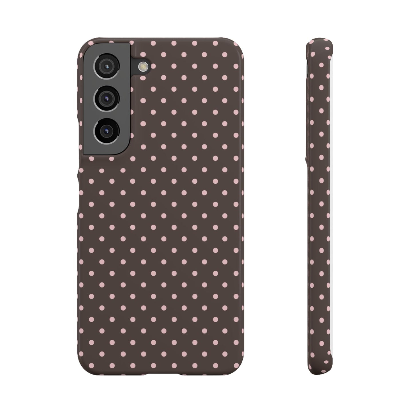 Pink-Brown Polka Dot Phone Case