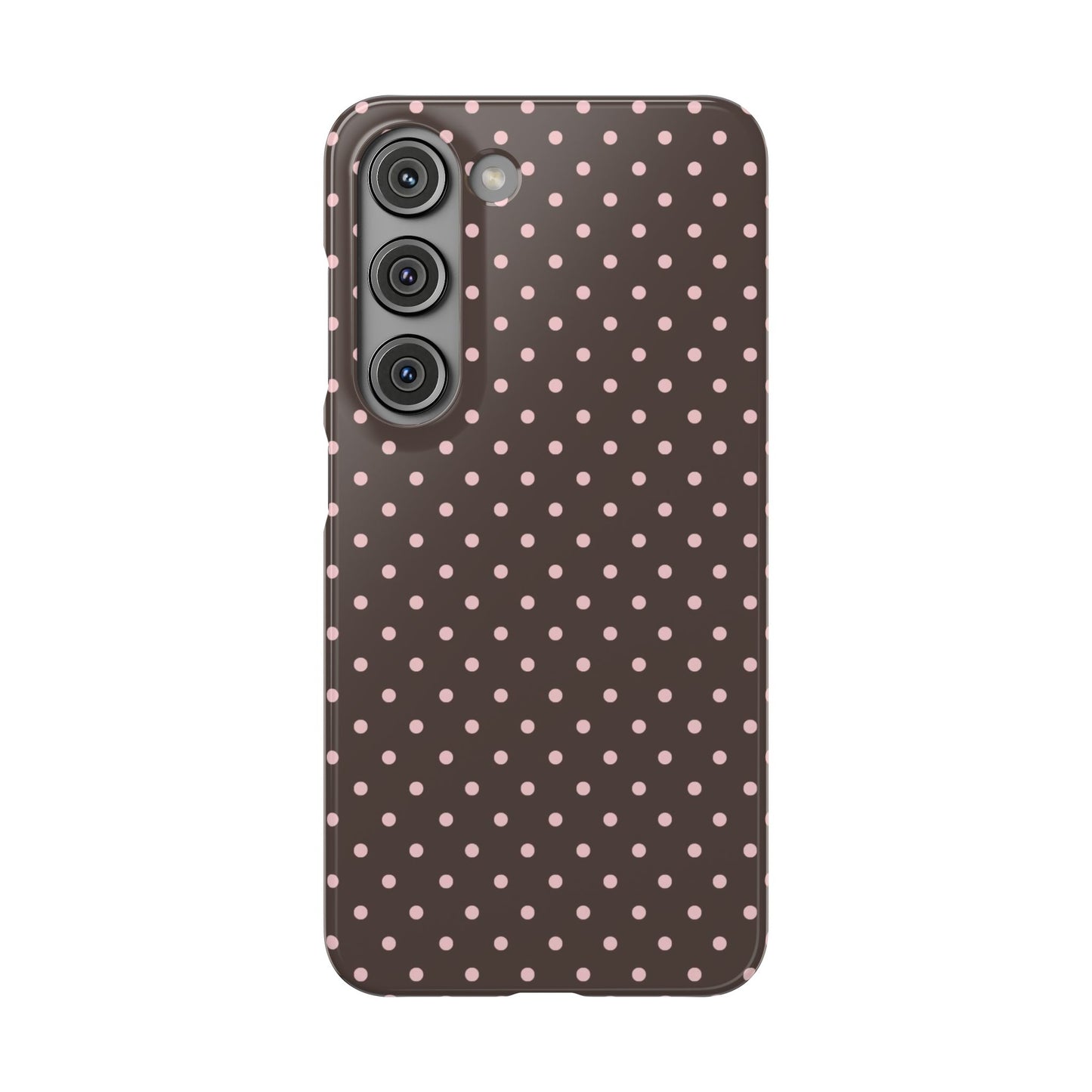 Pink-Brown Polka Dot Phone Case